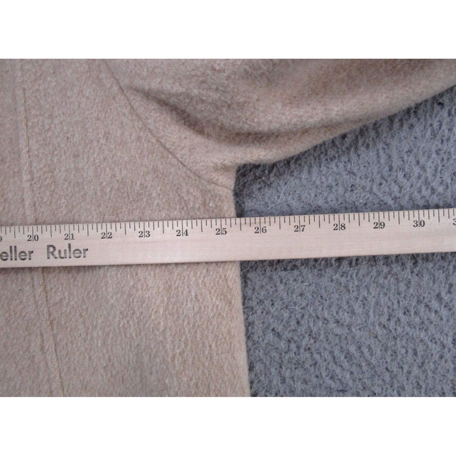 Vintage Cabin Creek Pea Coat Womens Size 18W Mid-Length Lined Wool Coat Beige 90s Vintage Womens Size XXL / US 16-18 / IT 52-54 - 5 Thumbnail
