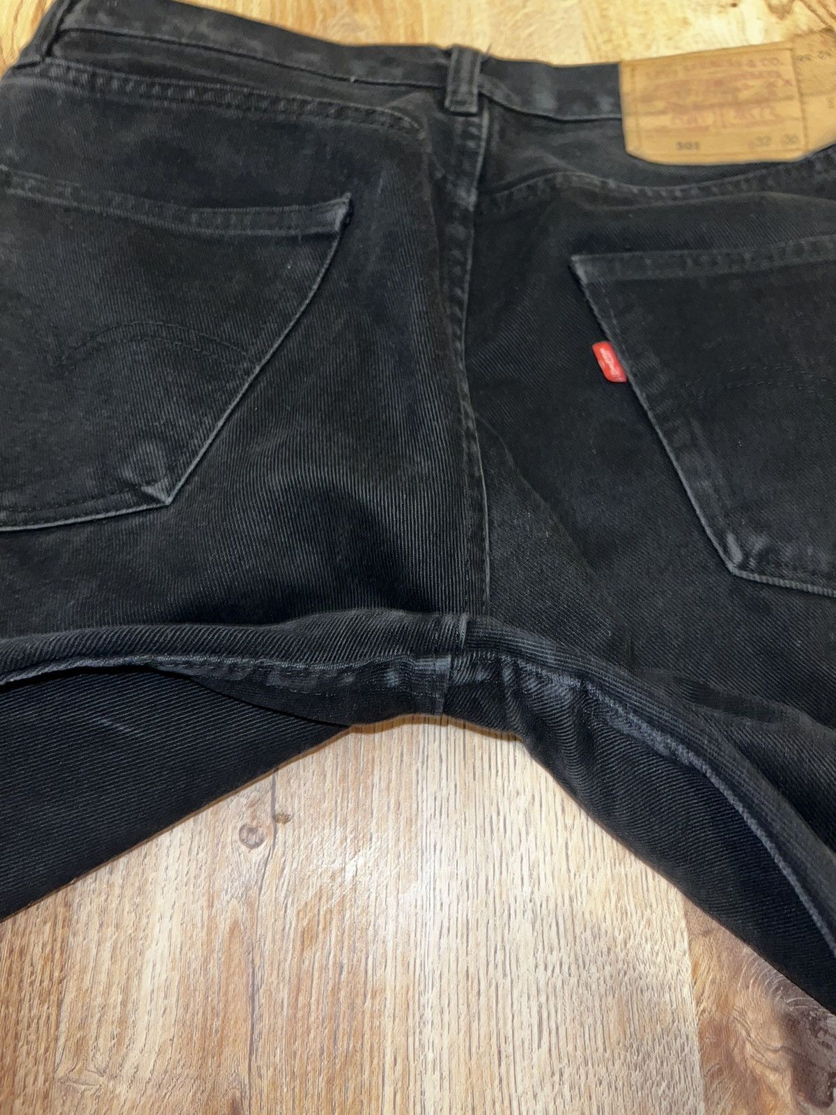 Levi's × Vintage Vintage Levis 569 Baggy Loose Jeans Levi's Faded Black Denim Size US 32 / EU 48 - 10 Thumbnail