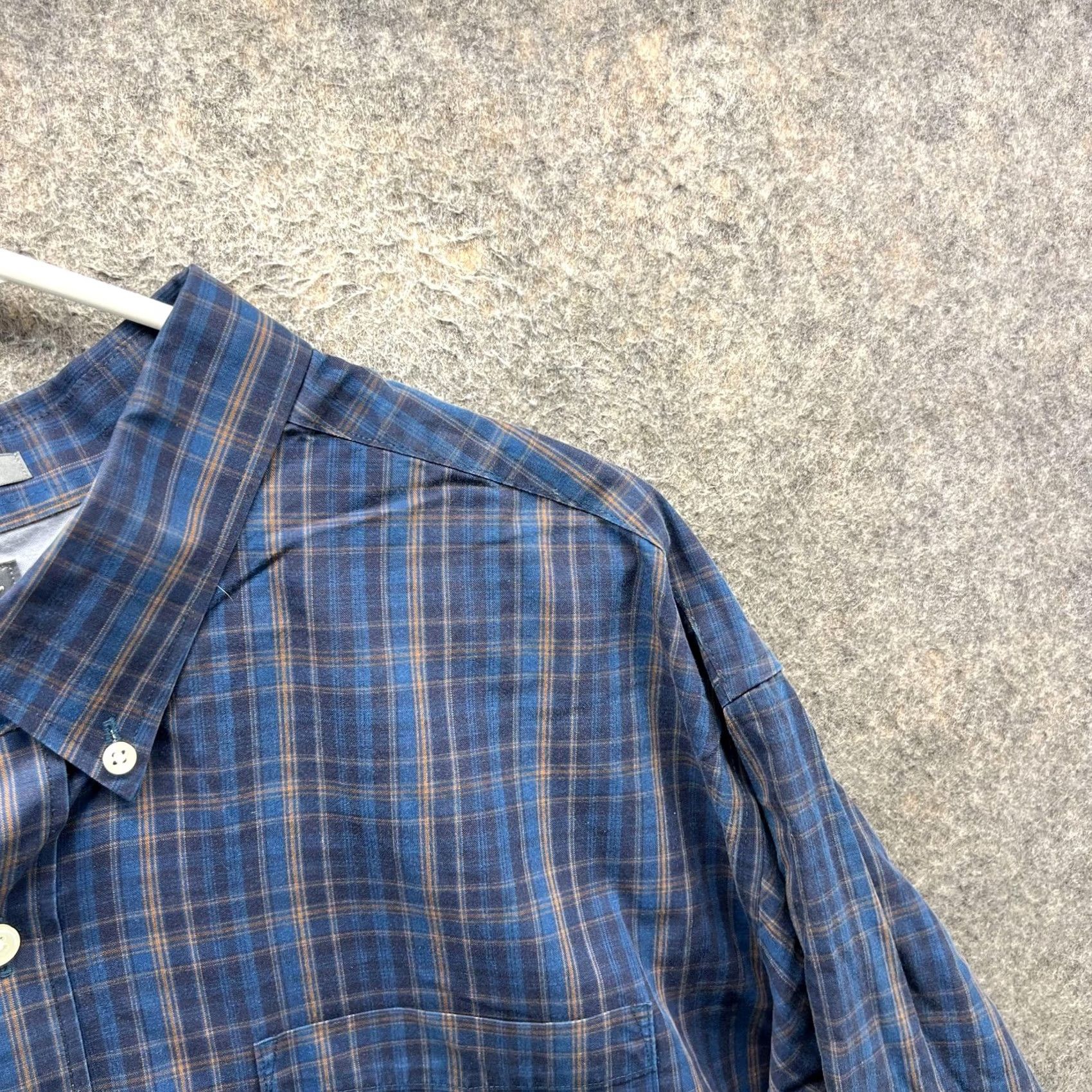 Eddie Bauer Eddie Bauer Shirt Mens 3XL Blue Plaid Long Sleeve Wrinkle Free Relaxed Fit Size US XXL / EU 58 / 5 - 7 Thumbnail