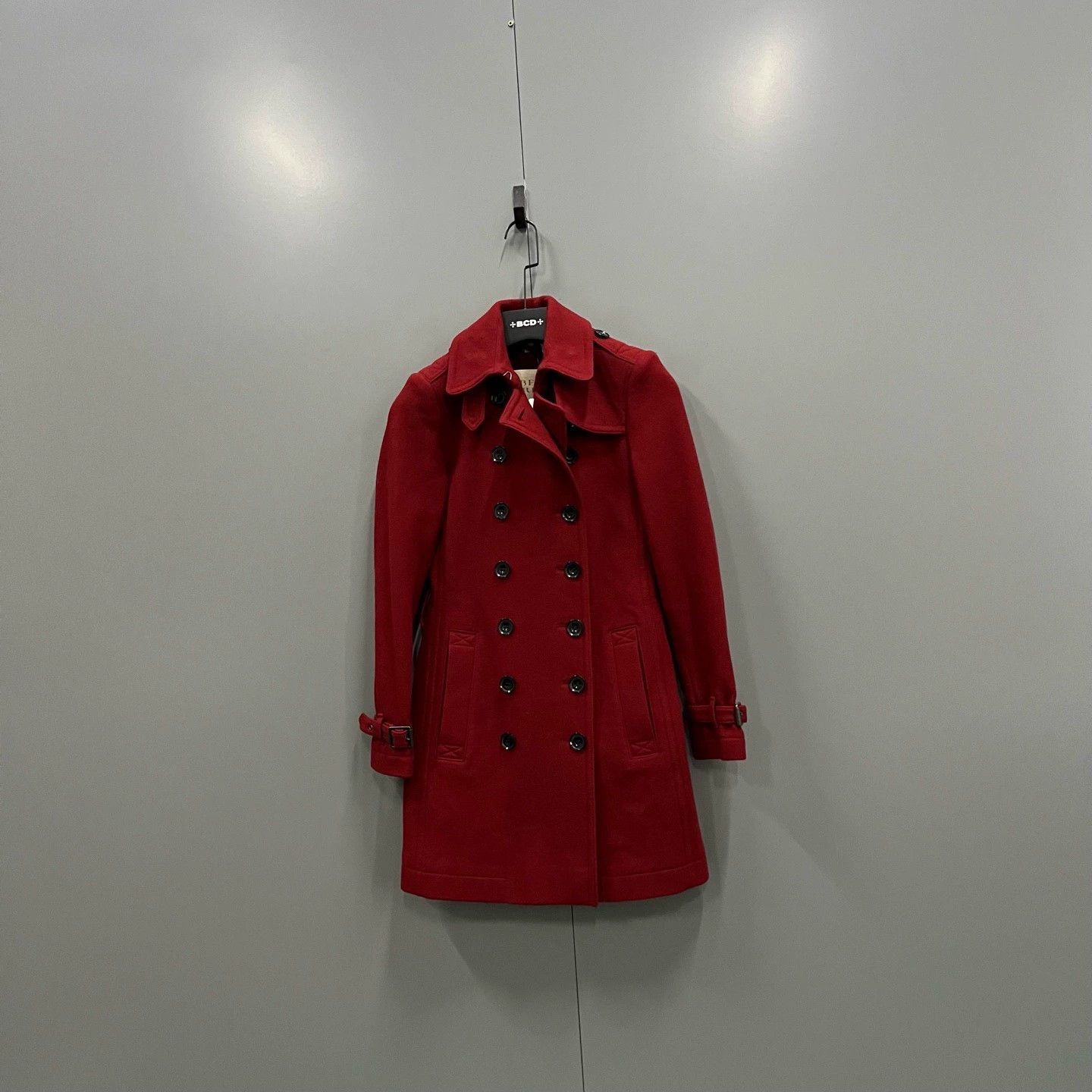 Burberry Burberry Red Double-Breasted Coat Size US XS / EU 42 / 0 - 1 Thumbnail