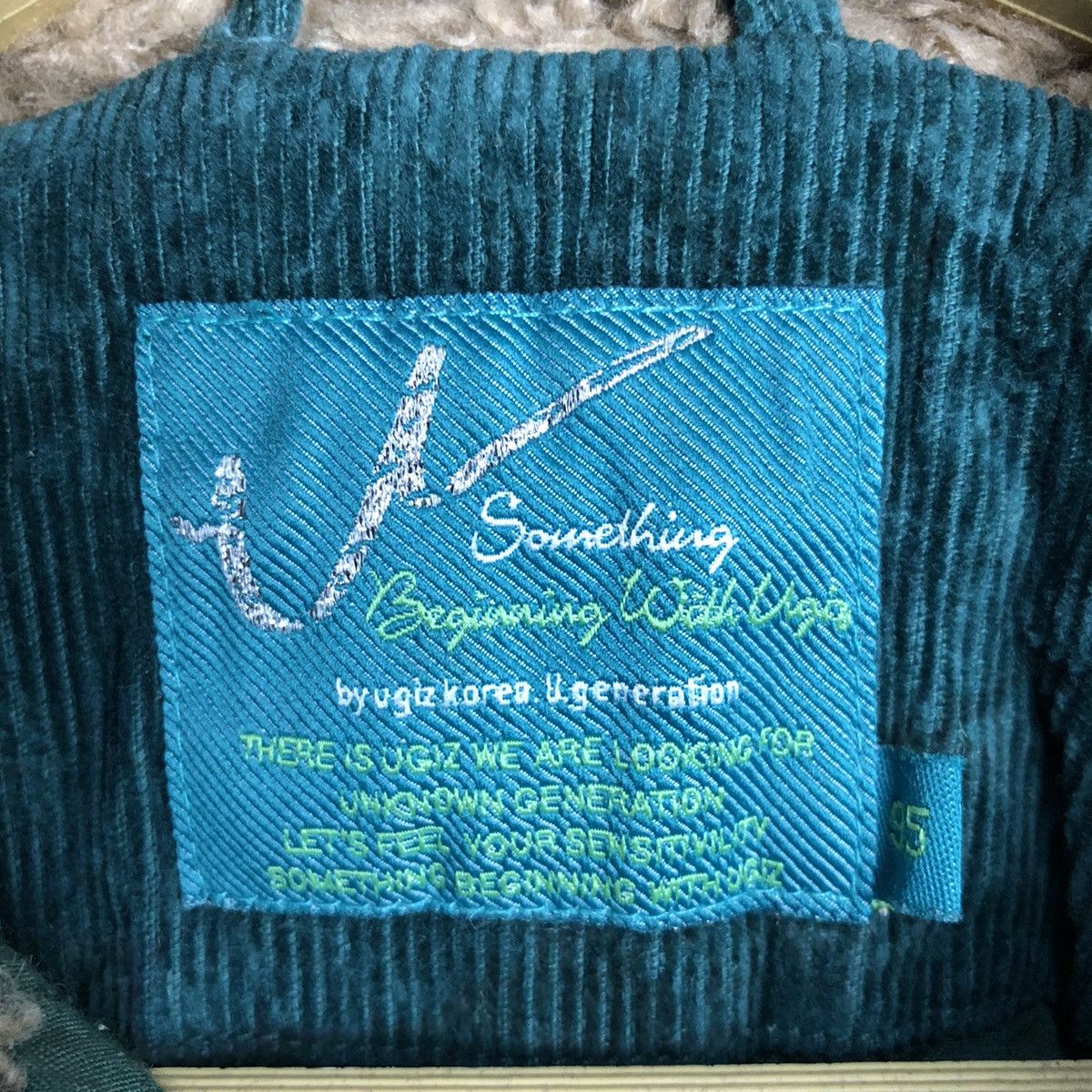 Japanese Brand Something By UGIZ jean corduroy Green sweater hoodie #A664 Size US S / EU 44-46 / 1 - 12 Thumbnail