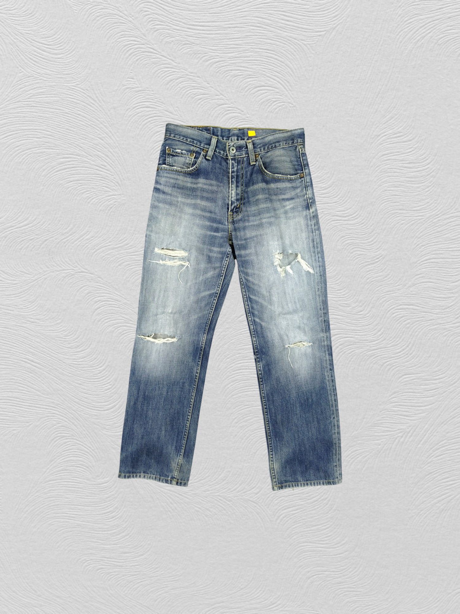 Levi's Blue Vintage Levi's 502 Distressed Ripped Denim -JN167 Size US 30 / EU 46 - 1 Thumbnail