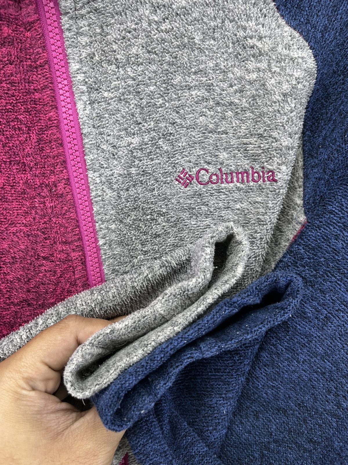 Columbia Columbia Fleece Hooded Rare Multicolor Zip Up Jacket Size S / US 4 / IT 40 - 9 Thumbnail