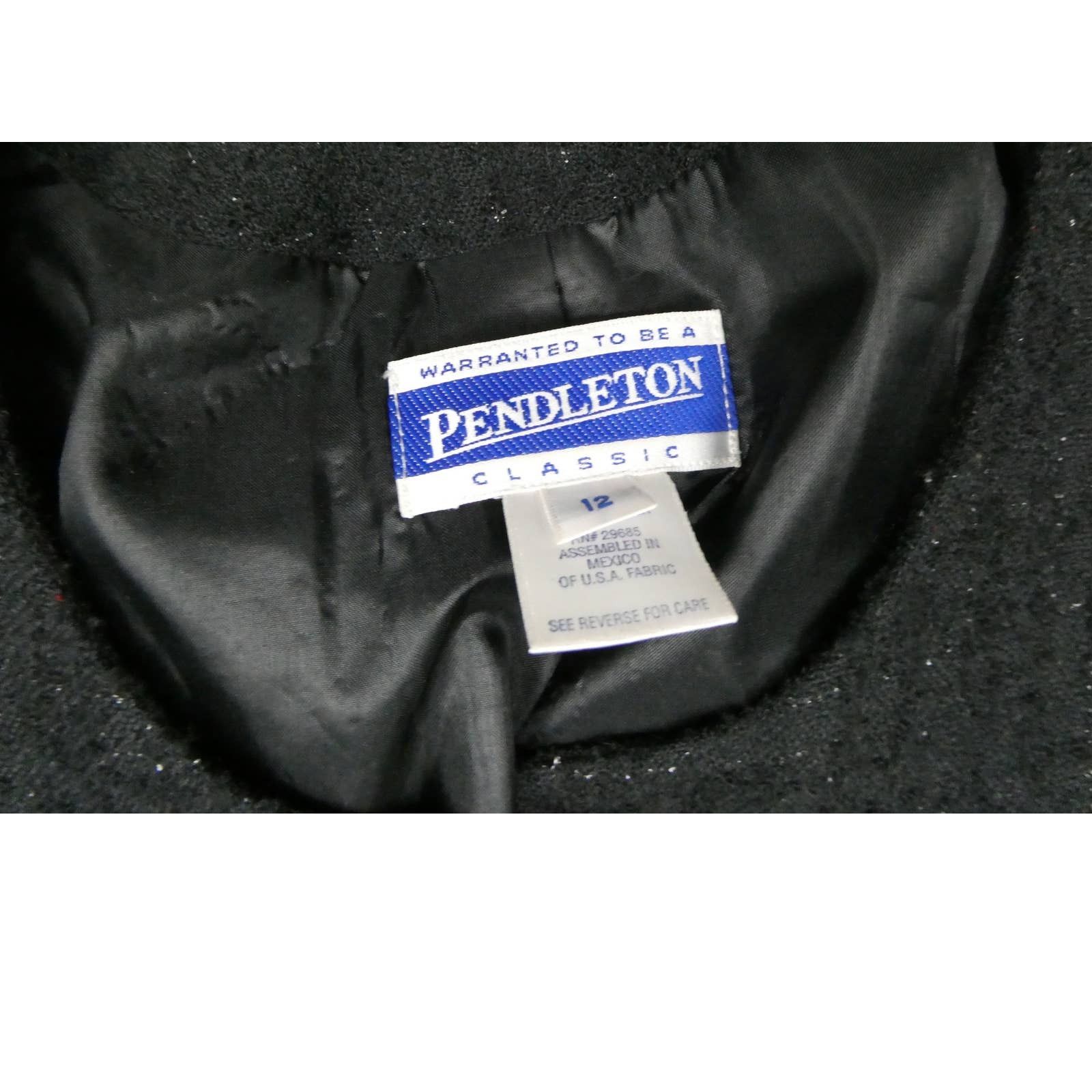 Pendleton Pendleton wool sequin dress blazer, size: 12, black Size XL / US 12-14 / IT 48-50 - 3 Thumbnail