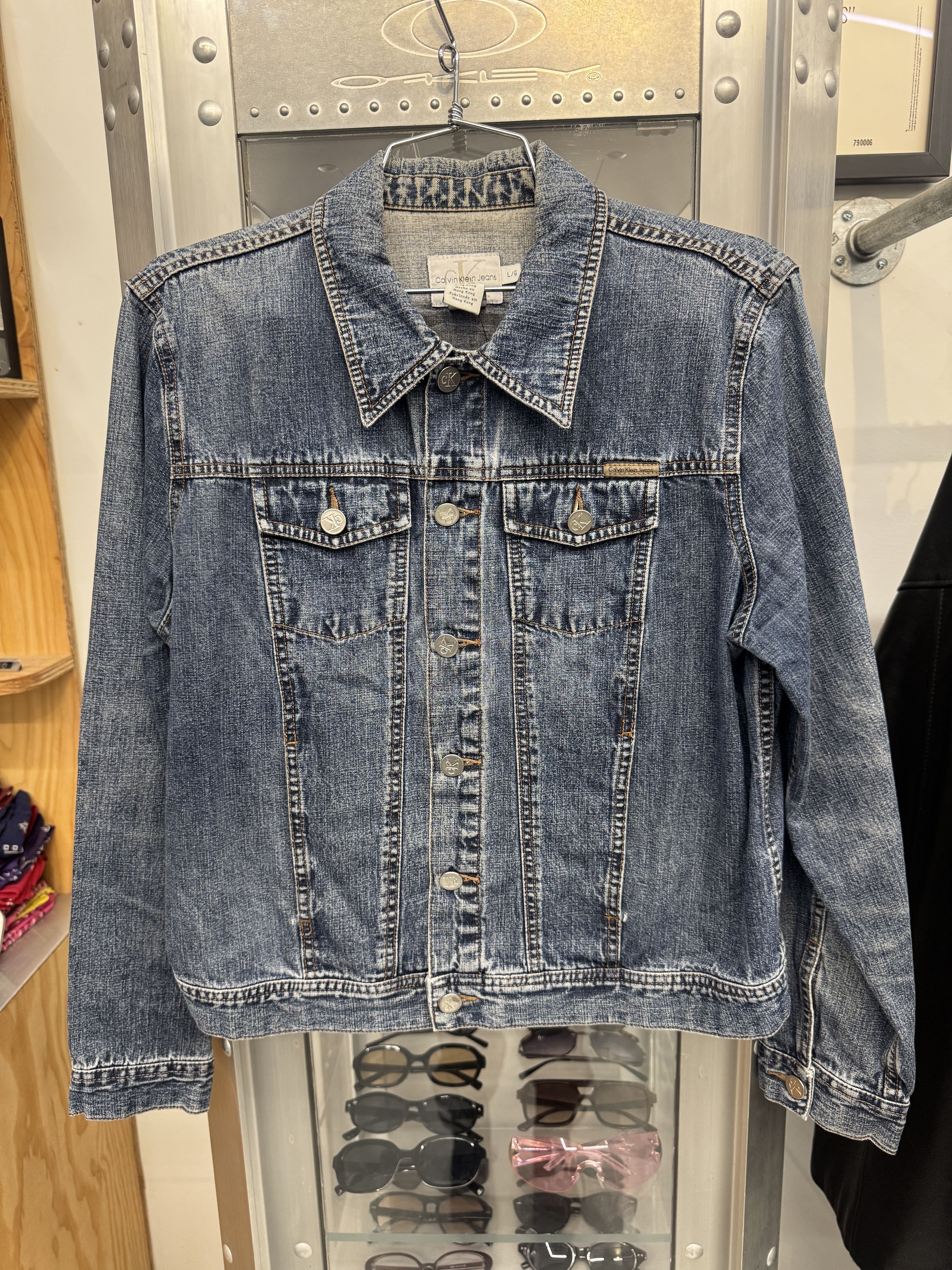 Calvin Klein Vintage CK Denim Jacket Size L / US 10 / IT 46 - 1 Thumbnail