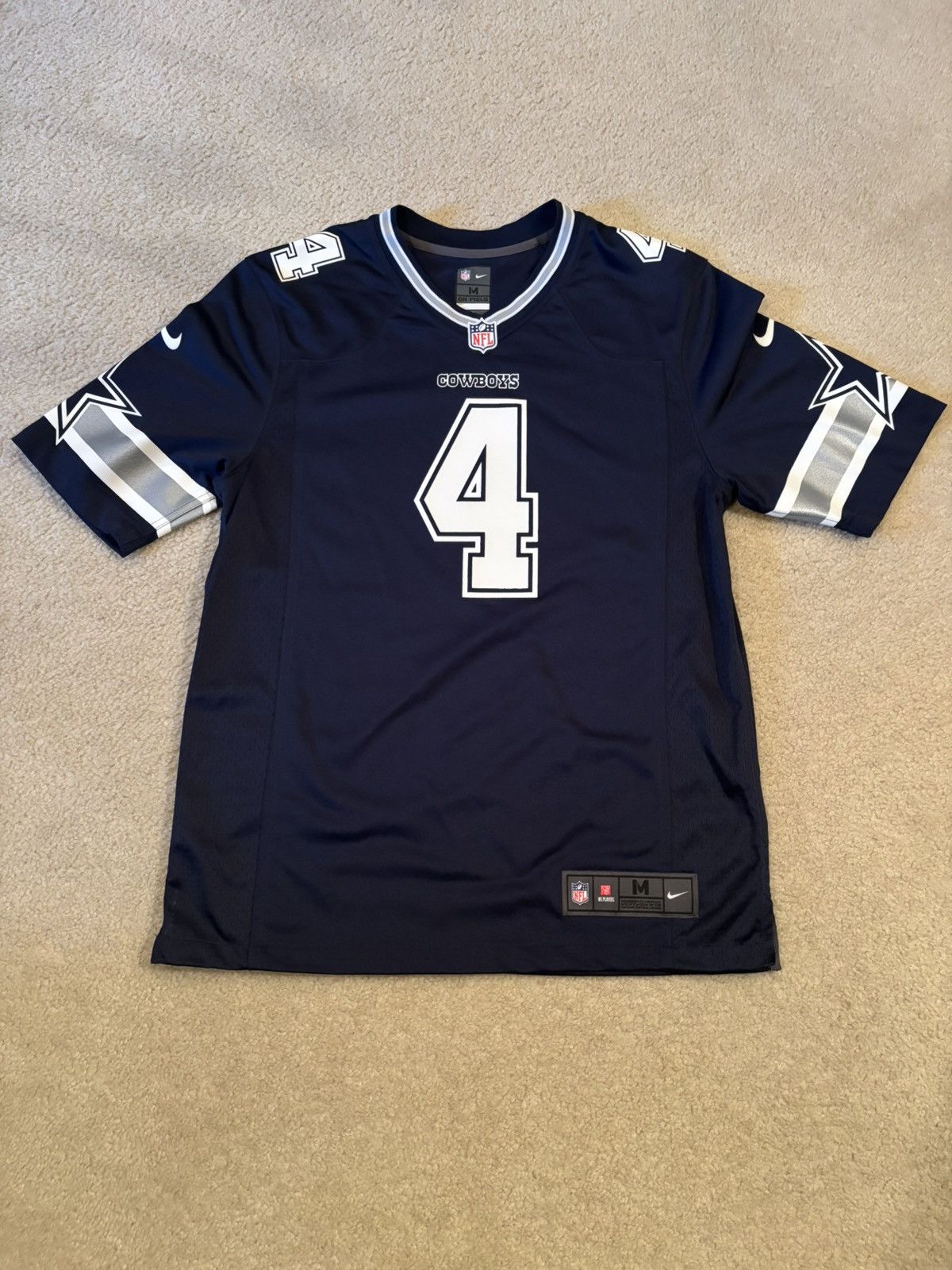 Nike Dallas Cowboys Dak Prescott Away Jersey