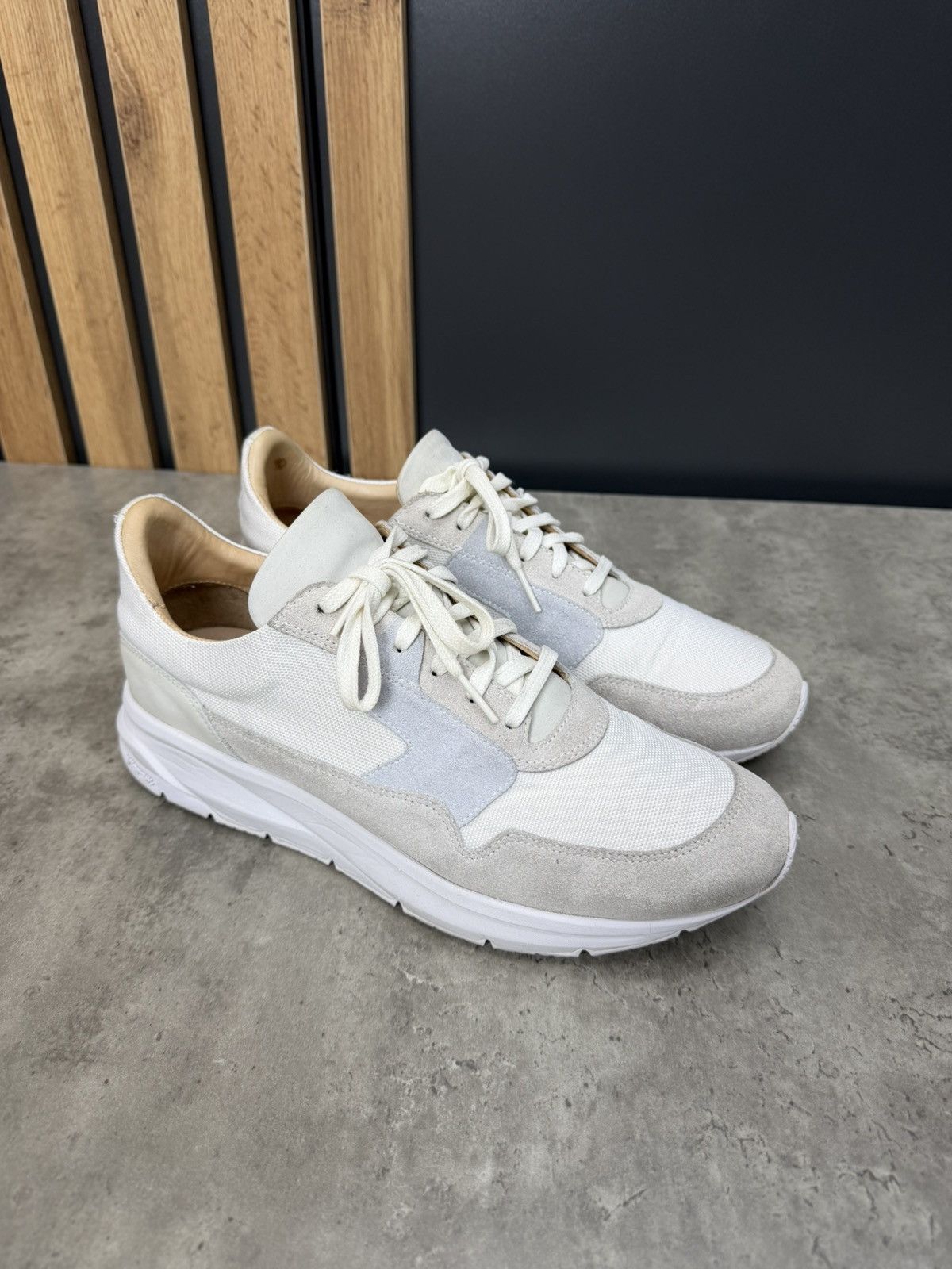 Suitsupply Suitsupply White Suede & Textile Sneakers Men’s Size 43 Size US 10 / EU 43 - 2 Thumbnail