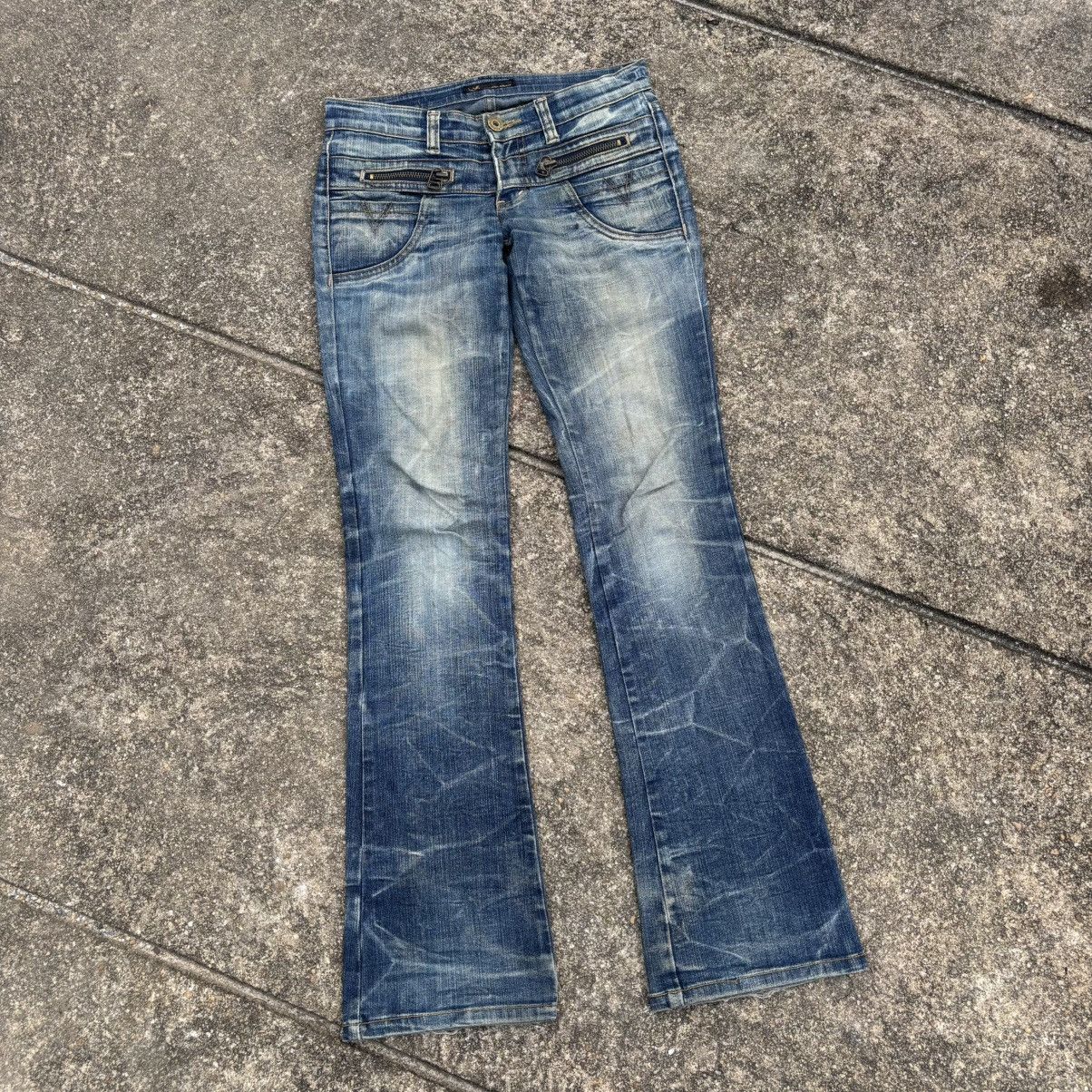 If Six Was Nine × Japanese Brand × Le Grande Bleu (L.G.B.) Juriano Jurrie Mud Wash Bootcut Flared Jeans Size US 30 / EU 46 - 3 Thumbnail