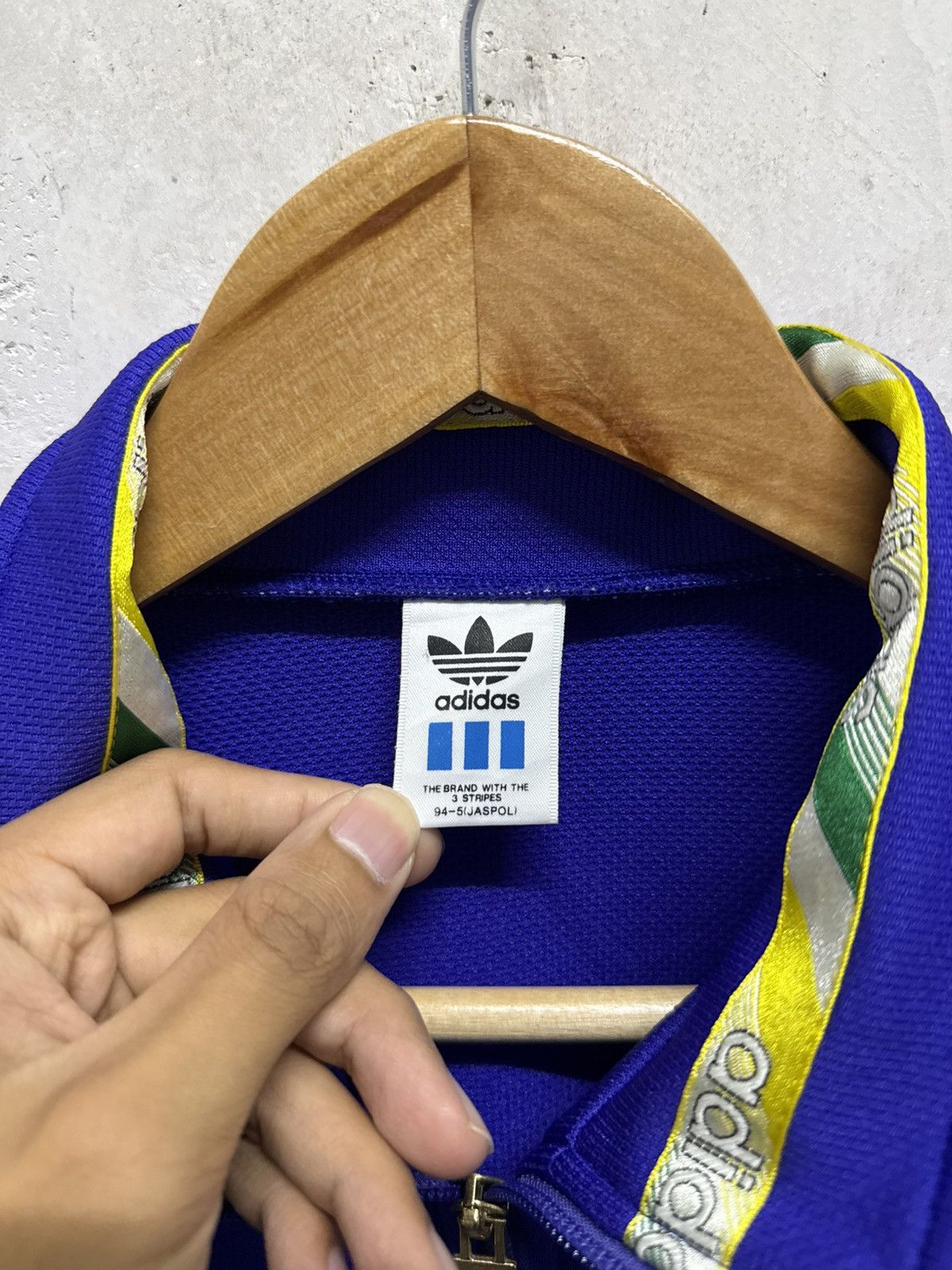 Adidas Vintage 90s Distressed Adidas Trefoil Track Top Size US M / EU 48-50 / 2 - 6 Thumbnail