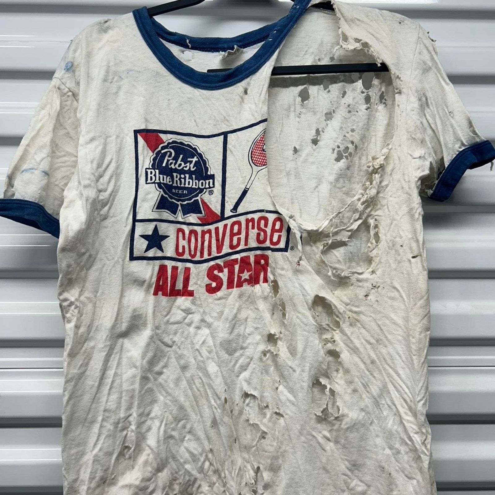 Other VTG Distressed Pabst Blue-Ribbon Converse All-Star Tee Size US M / EU 48-50 / 2 - 6 Thumbnail