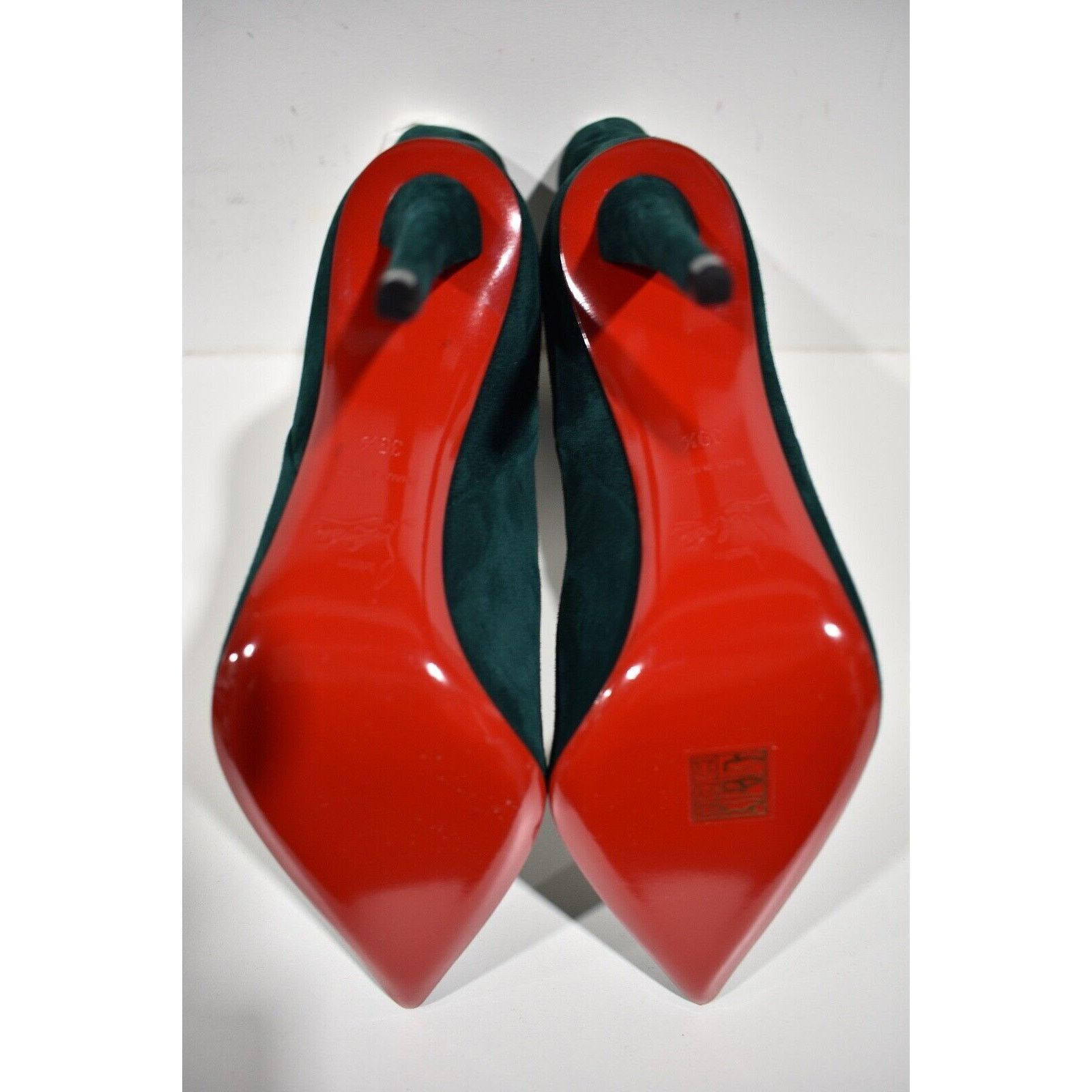 Christian Louboutin Christian Louboutin Astrilarge Booty 100 Vosges Green Suede Size US 9.5 / IT 39.5 - 12 Thumbnail