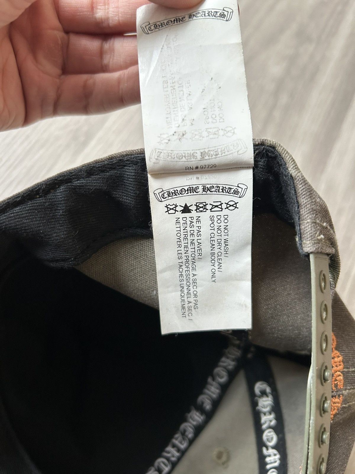 Chrome Hearts Chrome Hearts CH Baseball Snapback Hat Camo Size ONE SIZE - 10 Thumbnail