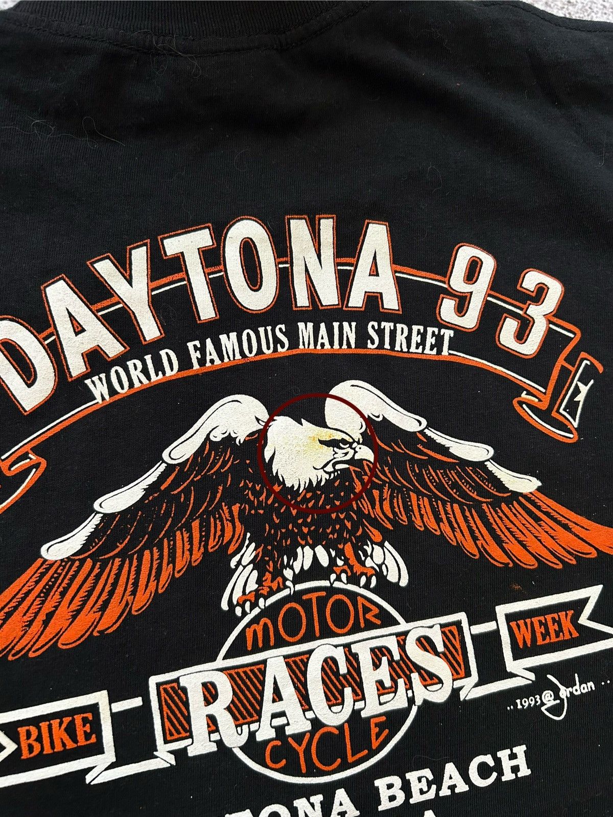 Band Tees Vintage 1993 Harley Davidson Daytona Beach Florida T-Shirt Size US XXL / EU 58 / 5 - 11 Thumbnail