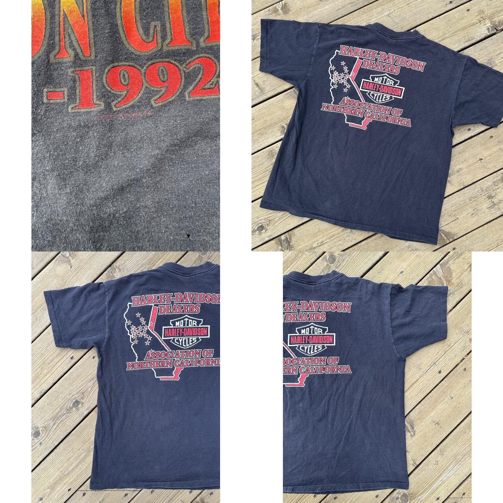 Harley Davidson VINTAGE Harley-Davidson T Shirt XL USA Single Stitch Biker 90s Black Size US XL / EU 56 / 4 - 8 Thumbnail