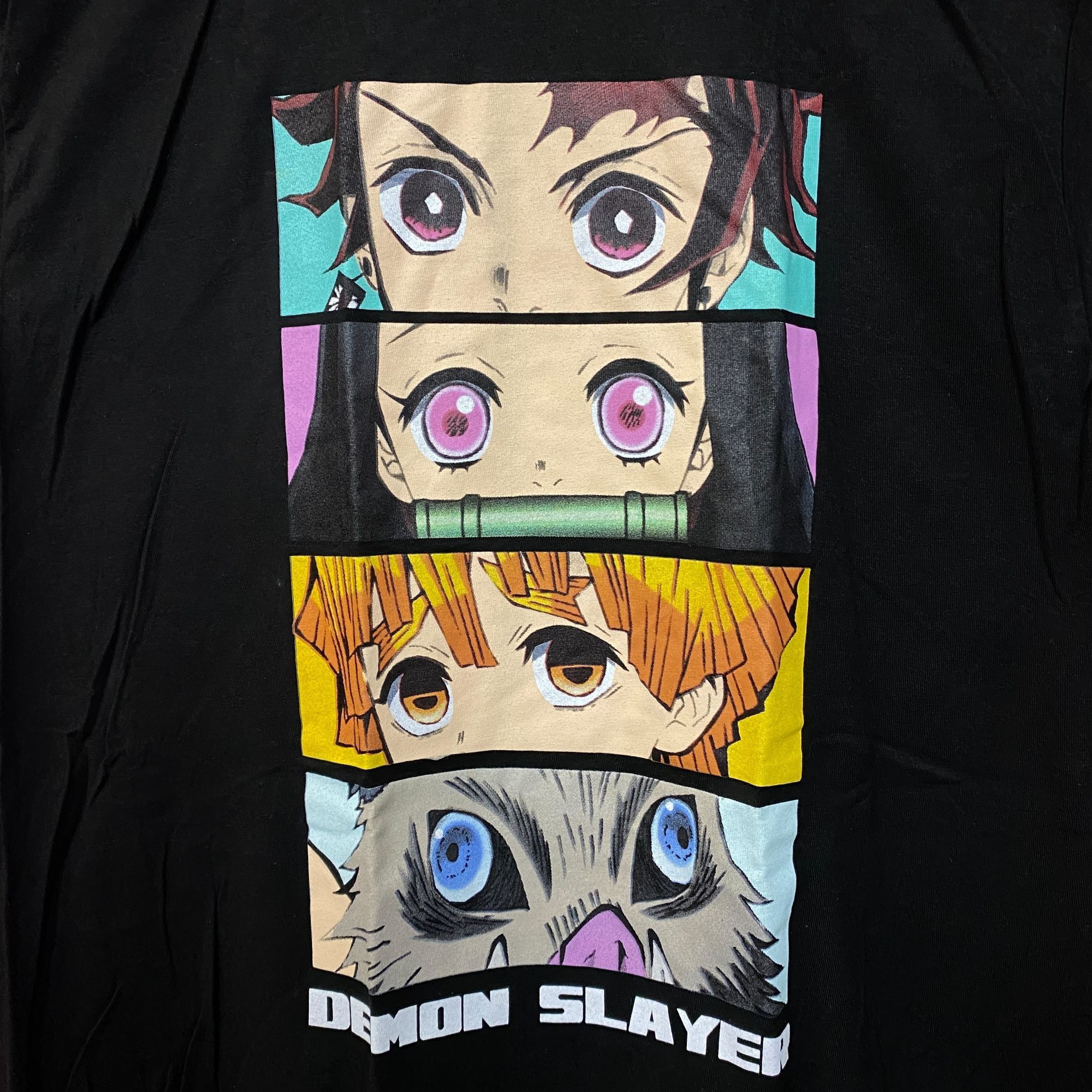 Anime Demon Slayer Tanjiro Nezuko Zenitsu Inosuke Eyes Anime Tee L Size US L / EU 52-54 / 3 - 2 Thumbnail