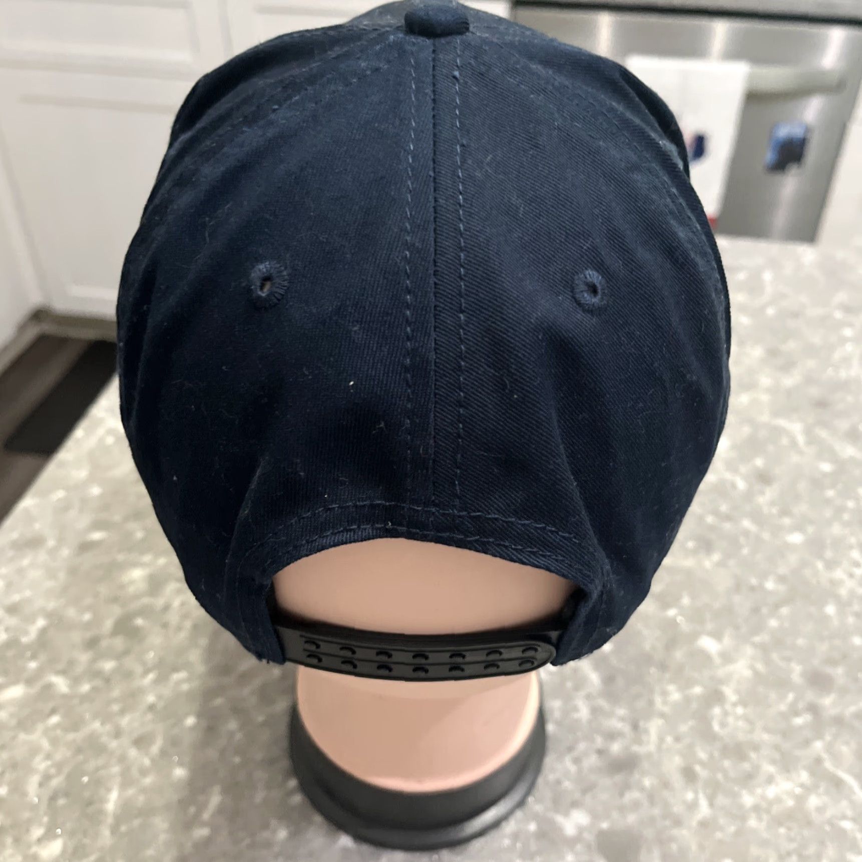 Vintage Dude Perfect Hat 2023 Panda - Monium Tour SnapBack Adjustable Cap Blue Canvas Cotton Solid Pattern Men | Snapback Hat | Adjustable Cap | One Size Size ONE SIZE - 3 Thumbnail