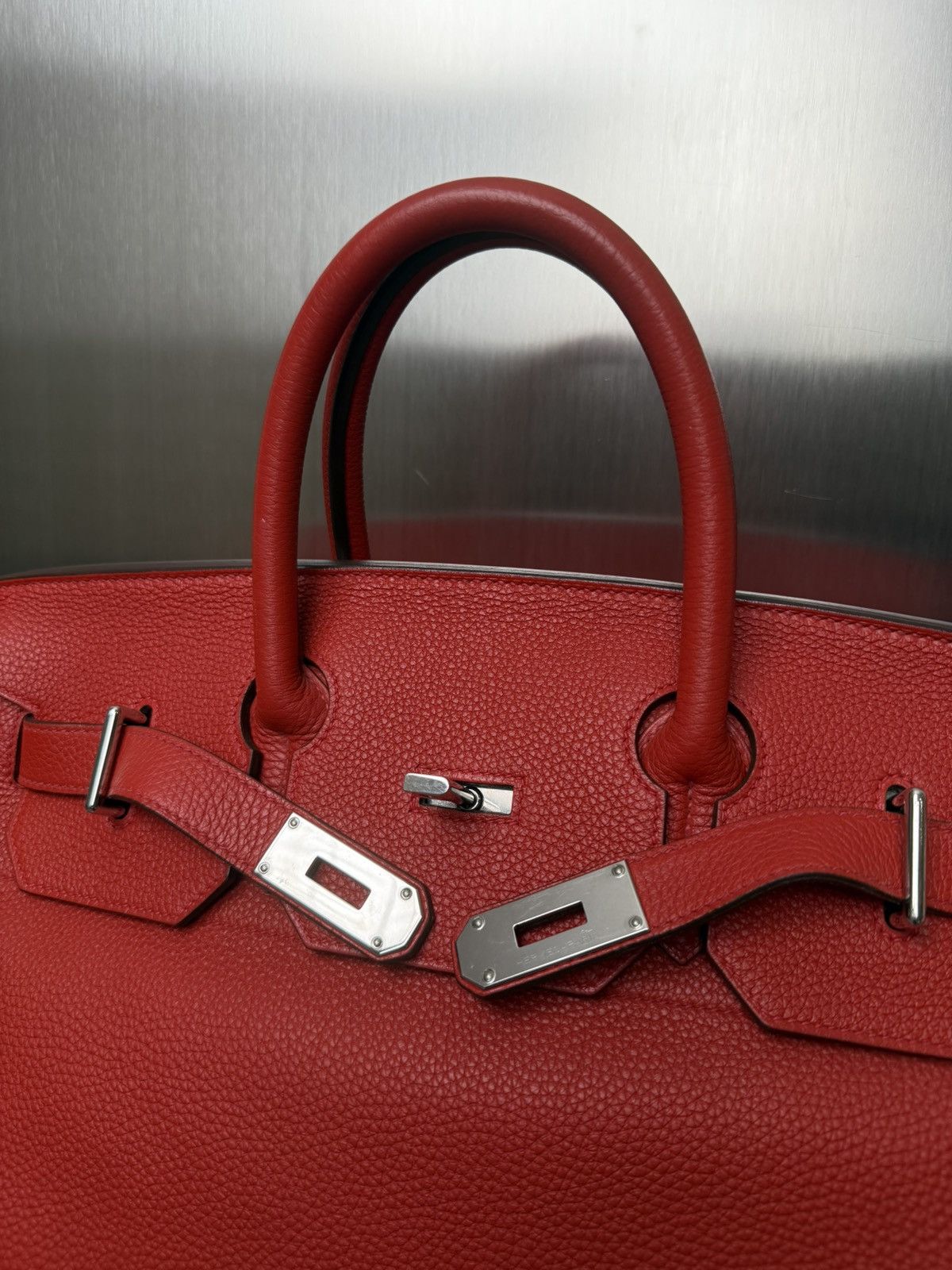 Hermes Hermès Birkin HAC 40 Togo Leather palladium Travel Bag Size ONE SIZE - 7 Thumbnail