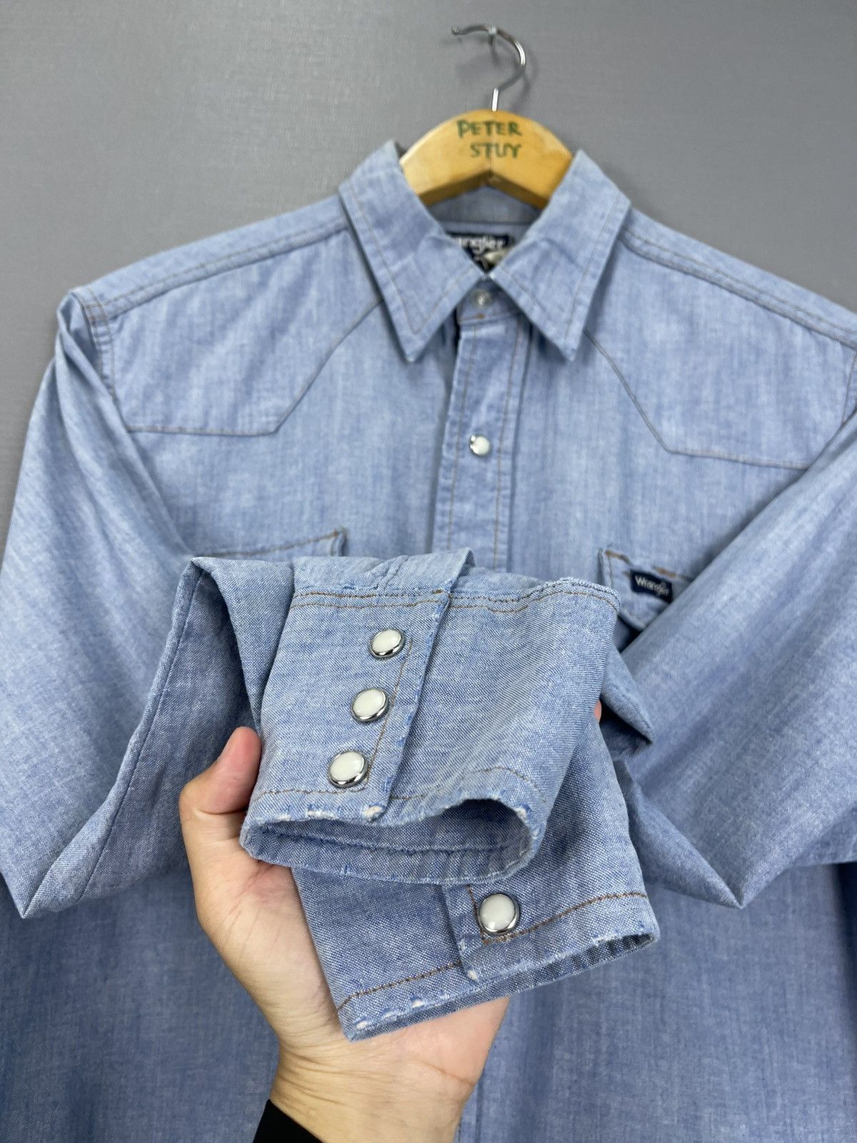 Wrangler Vintage Wrangler Western button shirt Size US XL / EU 56 / 4 - 9 Thumbnail