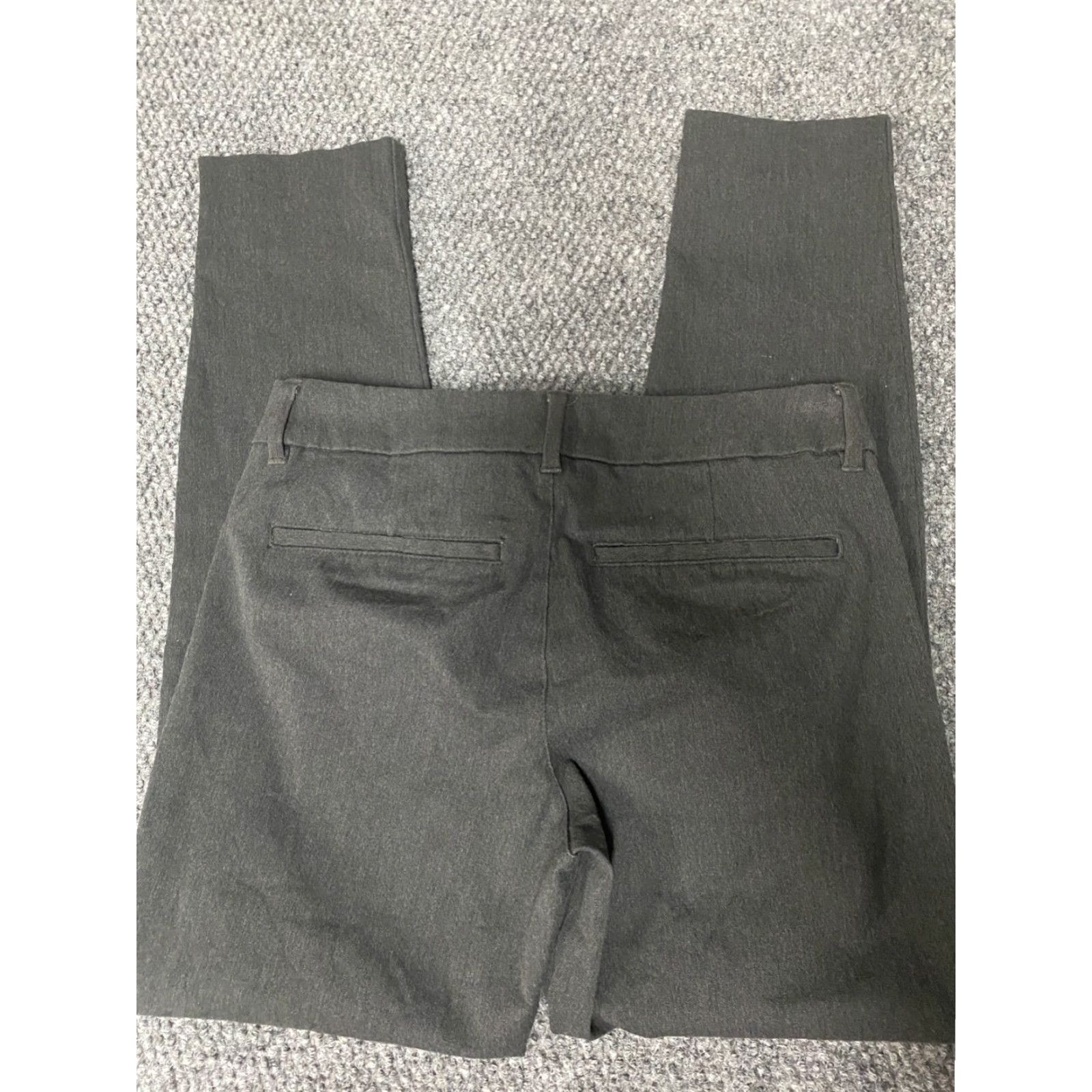 Old Navy Old Navy Womens Pants 2 Gray pixie straight Cotton Knit Zipper Regular Inseam 26 in Chino Casual Womens Size 26" / US 2 / IT 38 - 5 Thumbnail