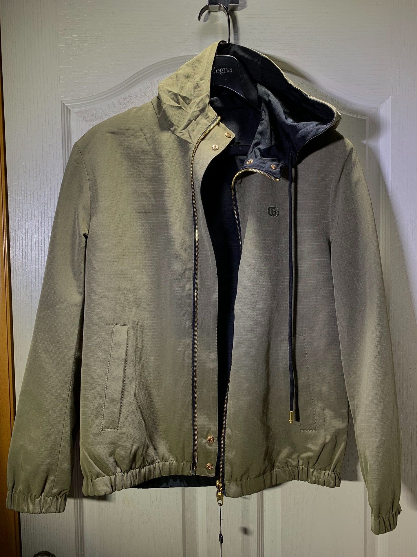 Gucci Men's Double-Sided Hooded Jacket