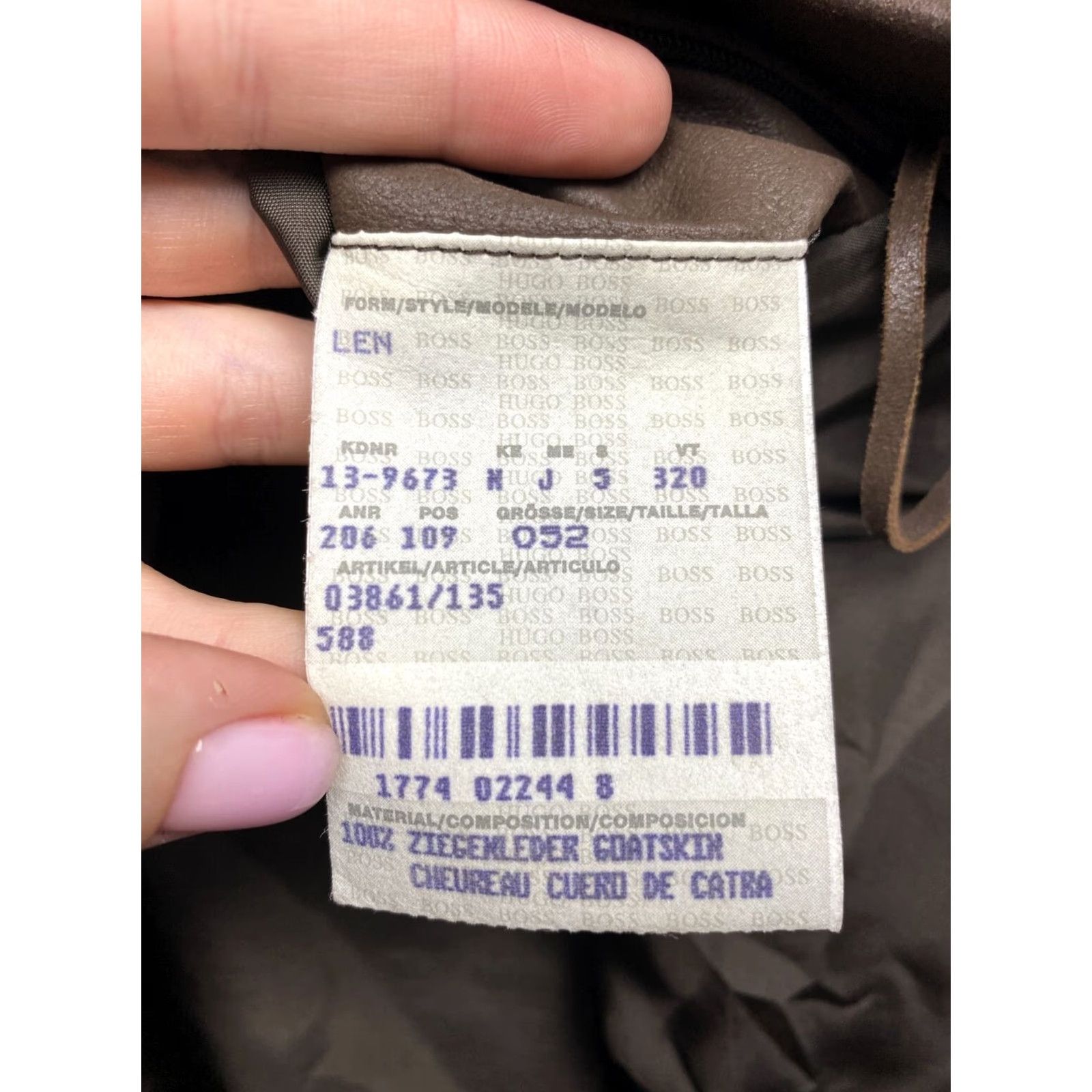 Hugo Boss HUGO BOSS Jacket Mens Leather Vintage Size L Brown 52 Size US L / EU 52-54 / 3 - 6 Thumbnail
