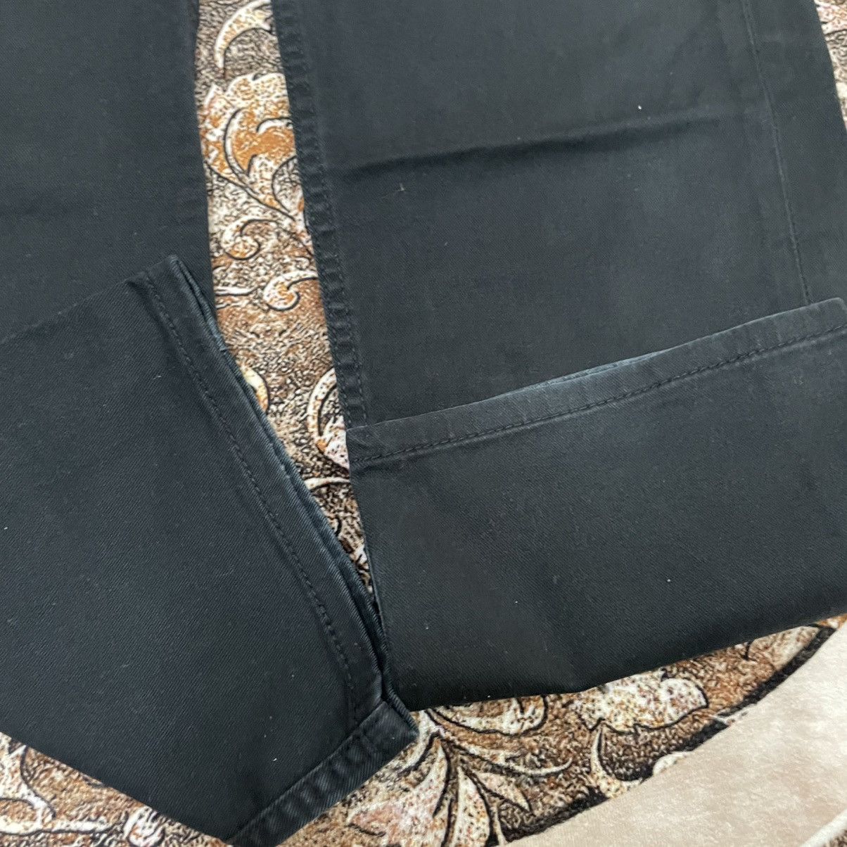 Levi's Vintage Clothing 🔥Vintage Levis 505 Super Black Straight Distress Denim Jeans Size US 35 - 7 Thumbnail