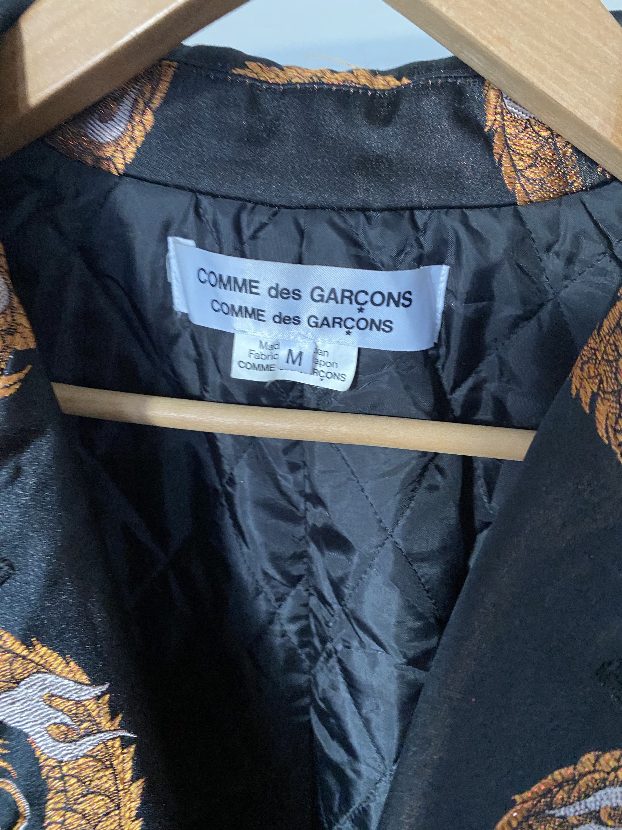 Comme des Garcons RARE Comme Des Garcons Dragon Brocade Quilted Tent Jacket Size US M / EU 48-50 / 2 - 2 Thumbnail