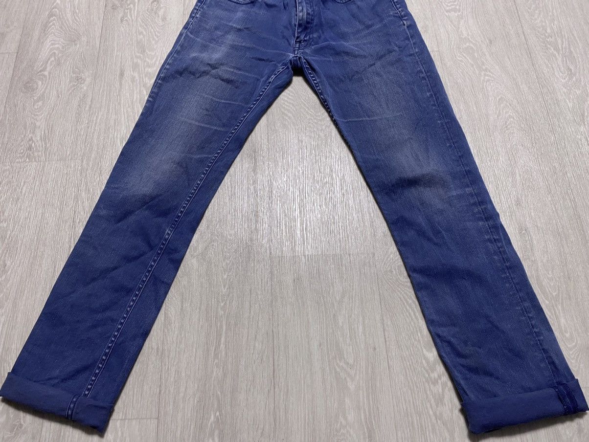Acne Studios Acne Studios Vega Deep Petrol Washed Blue Stretch Jean Denim Size US 30 / EU 46 - 6 Thumbnail
