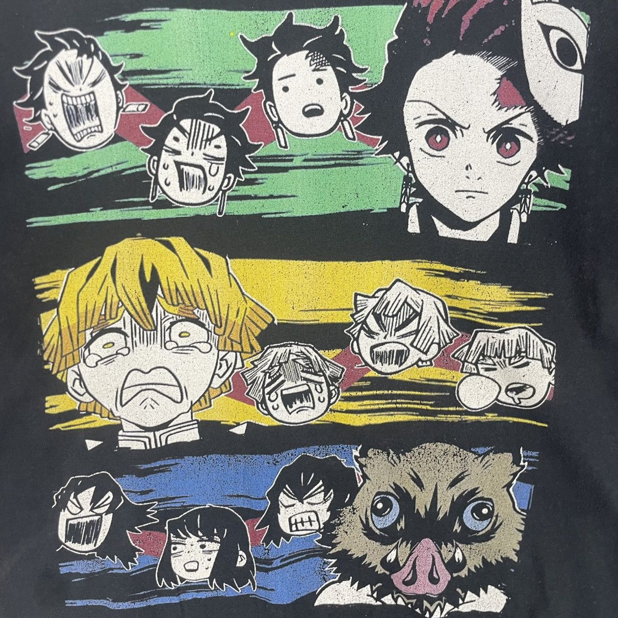 Designer × Vintage Vintage demon slayer trio t - shirt | anime Size US M / EU 48-50 / 2 - 7 Thumbnail