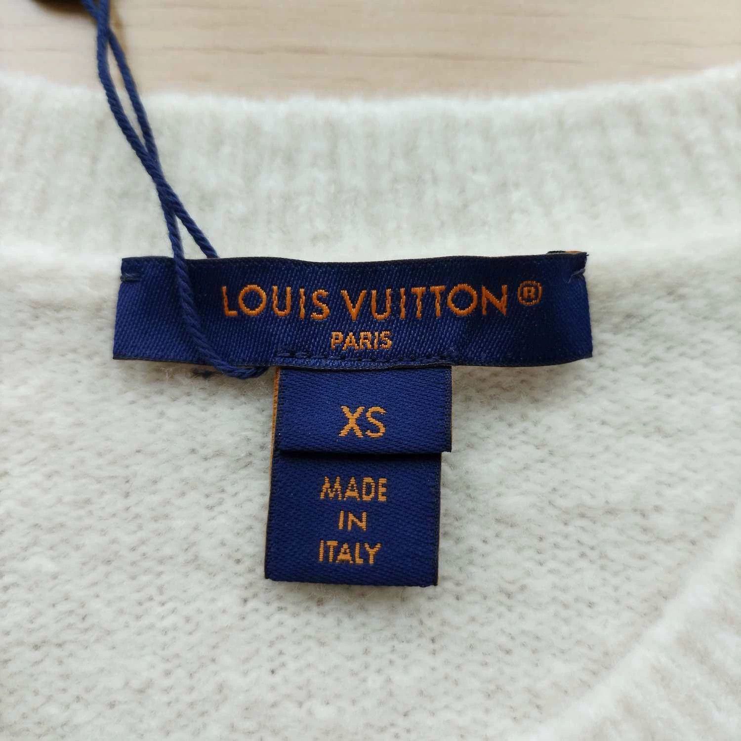Louis Vuitton LV ss24 white cashmere knit sweater L Size L / US 10 / IT 46 - 5 Thumbnail