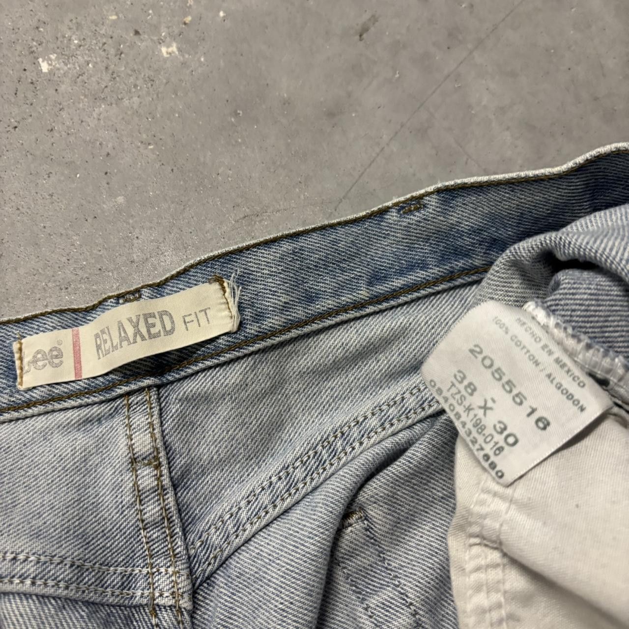Japanese Brand × Vintage Crazy Vintage Y2K/2000s Baggy Faded Light Wash Essential Denim Jeans! Size US 38 / EU 54 - 8 Thumbnail