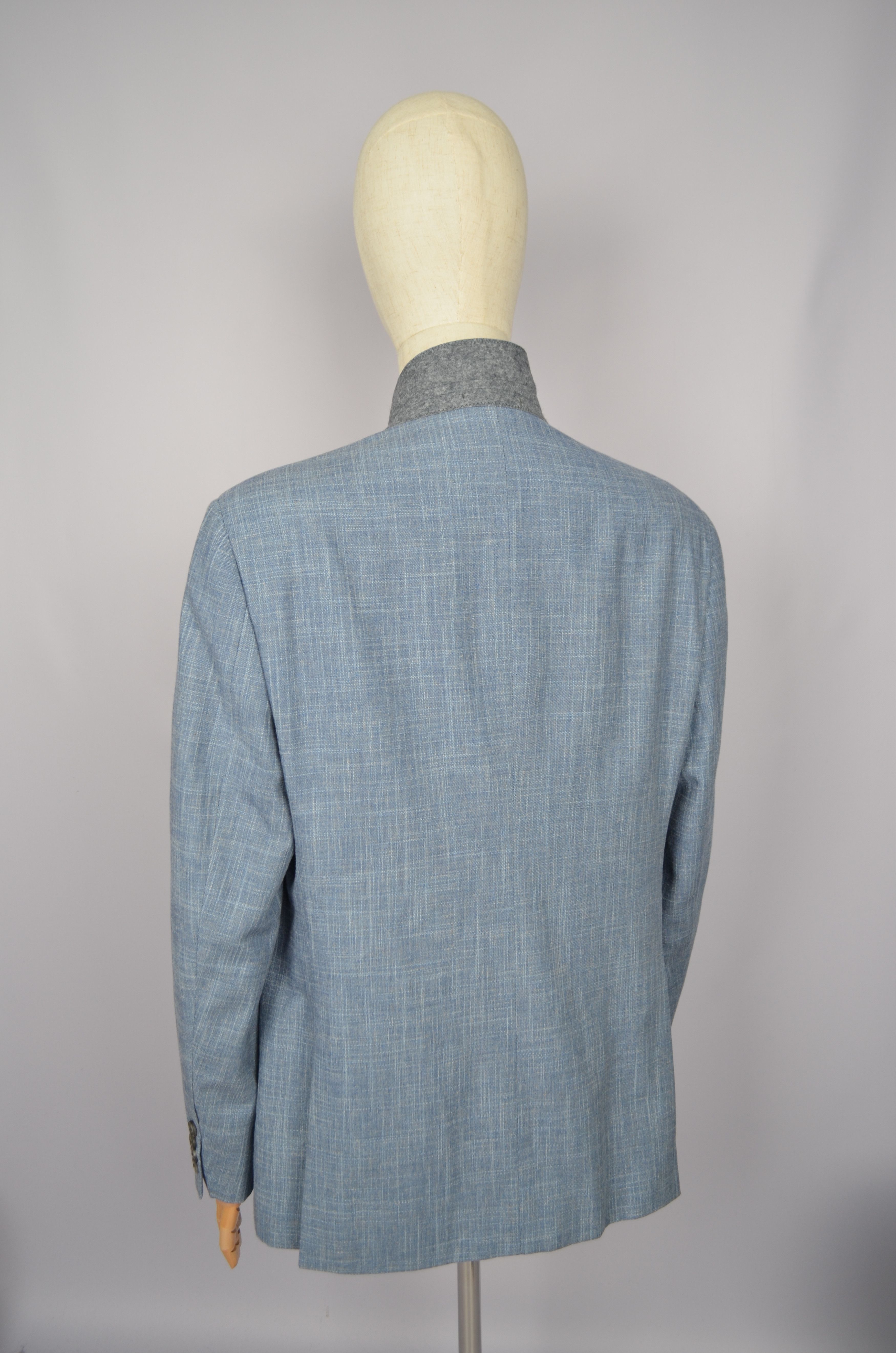Designer × Emporio Armani Emporio Armani G Line Blue Jacket Blazer US48 Slim Fit Size 48S - 11 Thumbnail