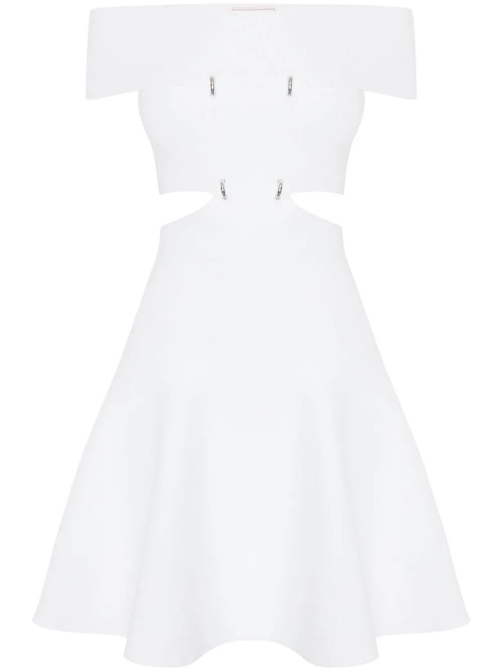 Alexander McQueen o1y0325 Mini Dress in White Size M / US 6-8 / IT 42-44 - 1 Thumbnail