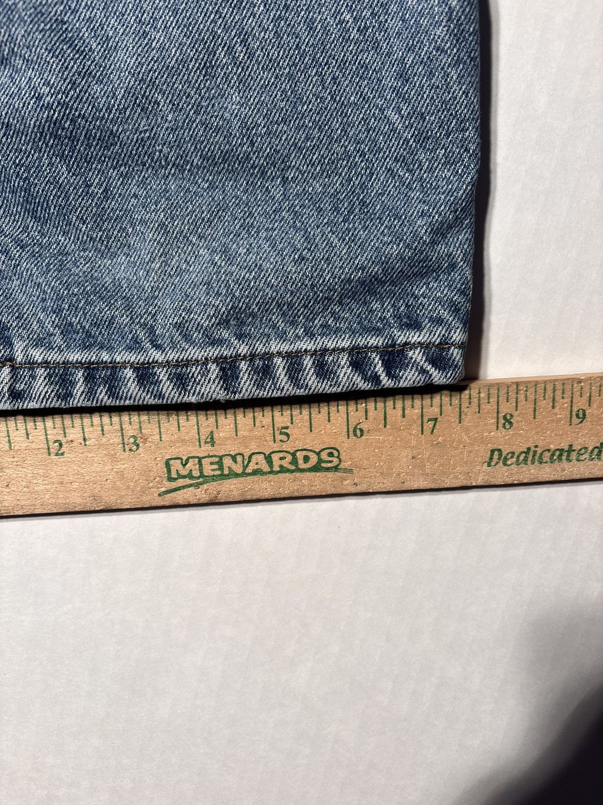 L.L. Bean Vtg LL Bean Classic Fit Distressed Jeans Y2K 90’s 35x34 Size US 35 - 9 Thumbnail