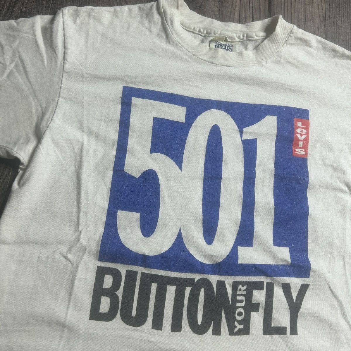 Levi's Vintage levis 501 button your fly tee shirt Size US M / EU 48-50 / 2 - 5 Thumbnail