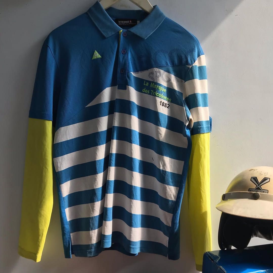 Le Coq Sportif Vintage Le Coq Sportif Cut long sleeve Sport Bike polo shirt Size US M / EU 48-50 / 2 - 5 Thumbnail