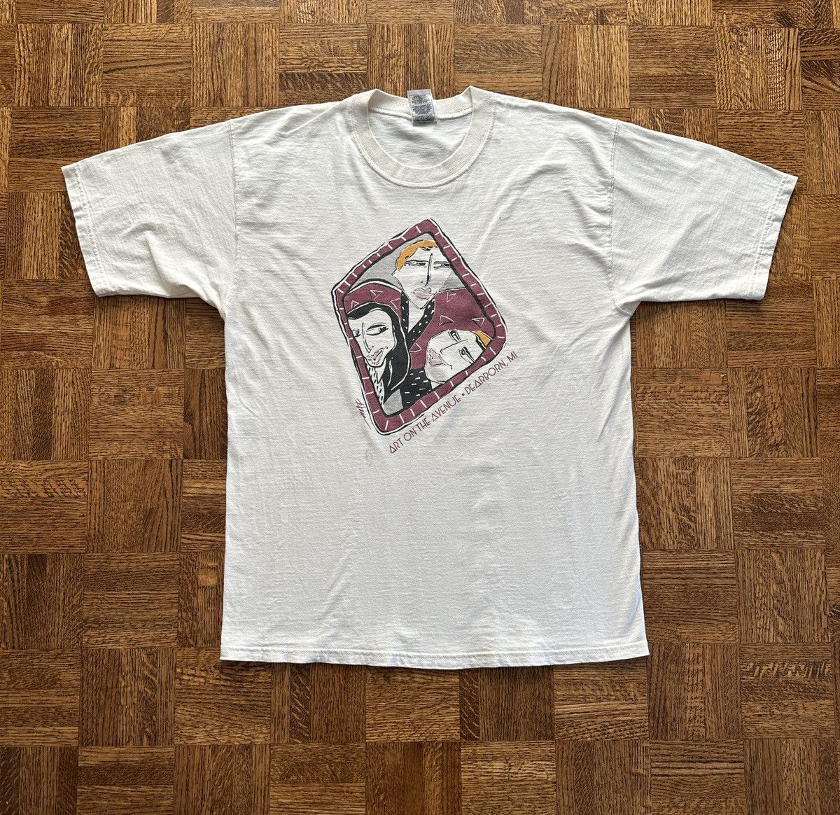 Vintage Vintage 90s Art on the Avenue Avant Garde Graphic Tee Size US L / EU 52-54 / 3 - 1 Thumbnail