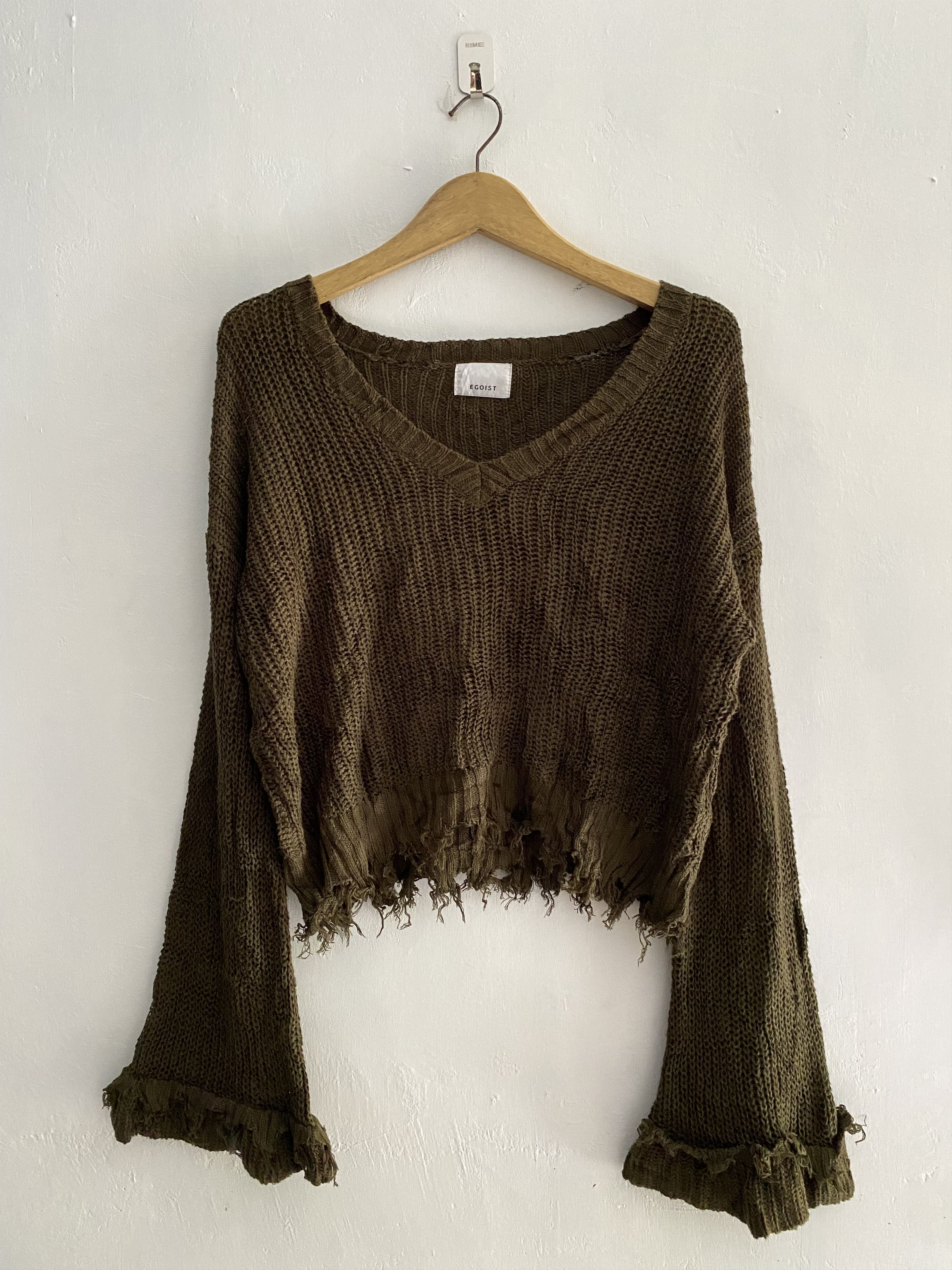 Hysteric Glamour × If Six Was Nine × Japanese Brand Vintage egoist distressed flared knit Size US M / EU 48-50 / 2 - 1 Thumbnail