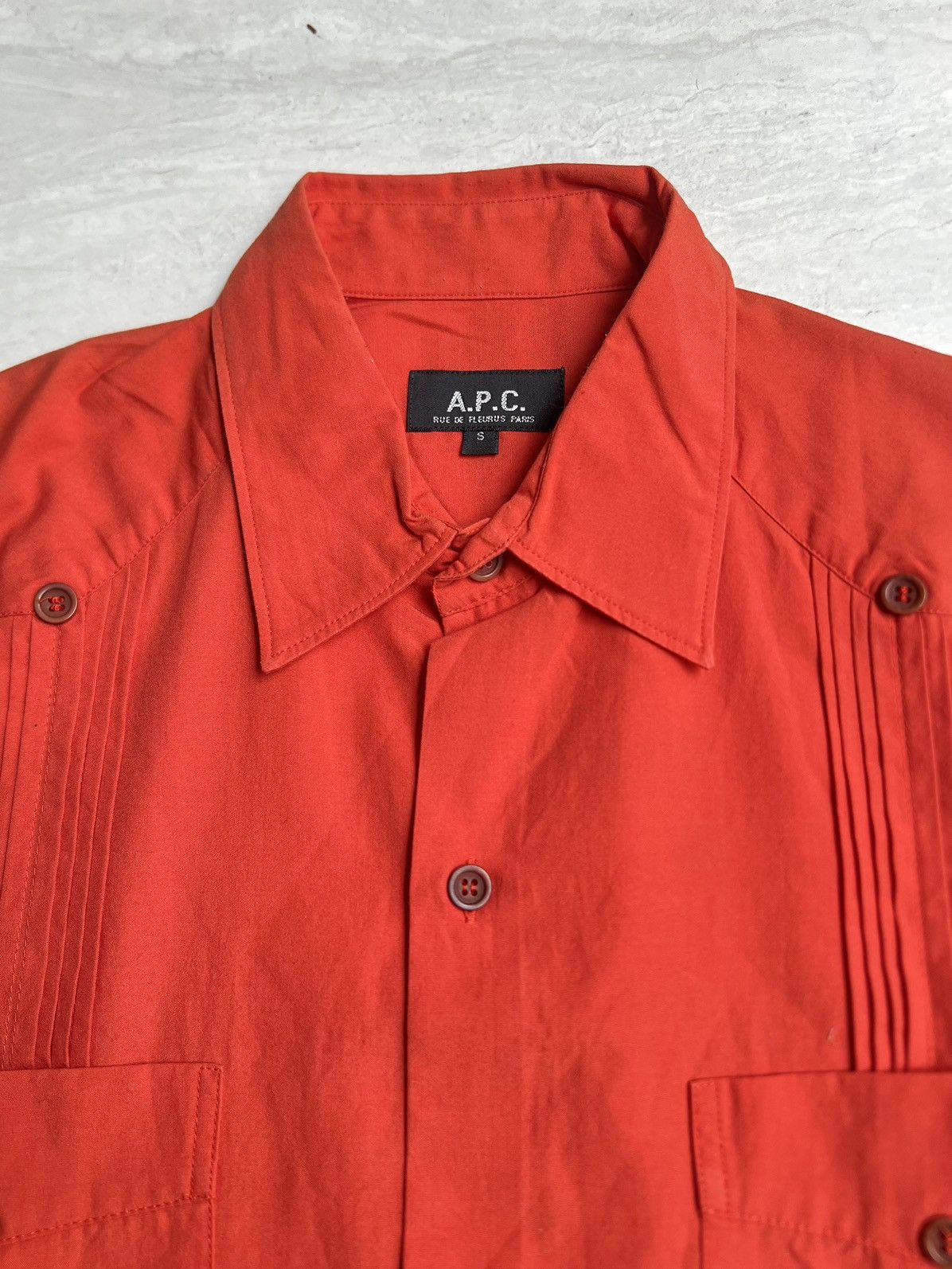 A.P.C. A.P.C Red Shirt Size US XS / EU 42 / 0 - 4 Thumbnail