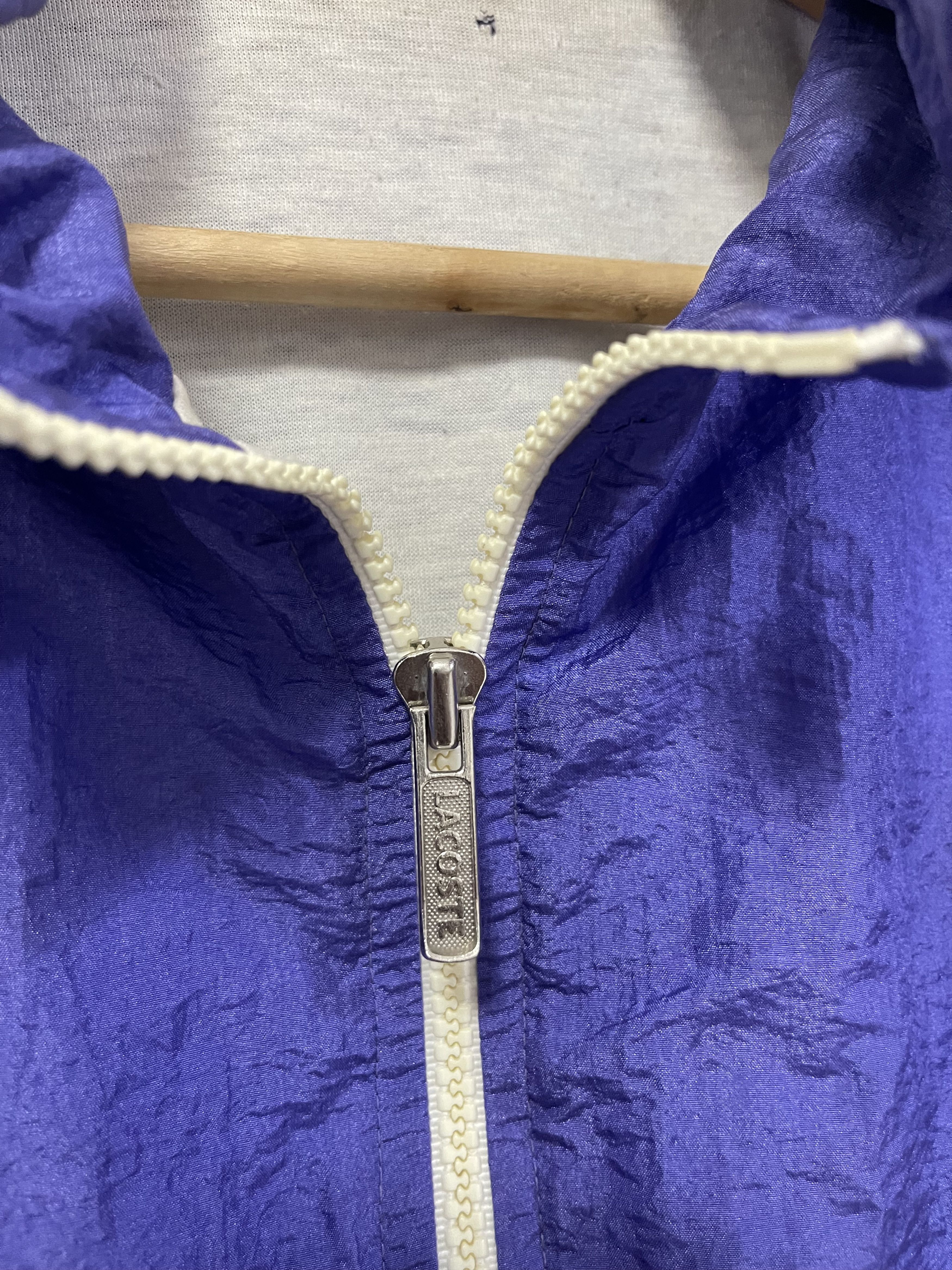 Vintage 90s Lacoste Mini Logo Embroidery Zipper Jacket
