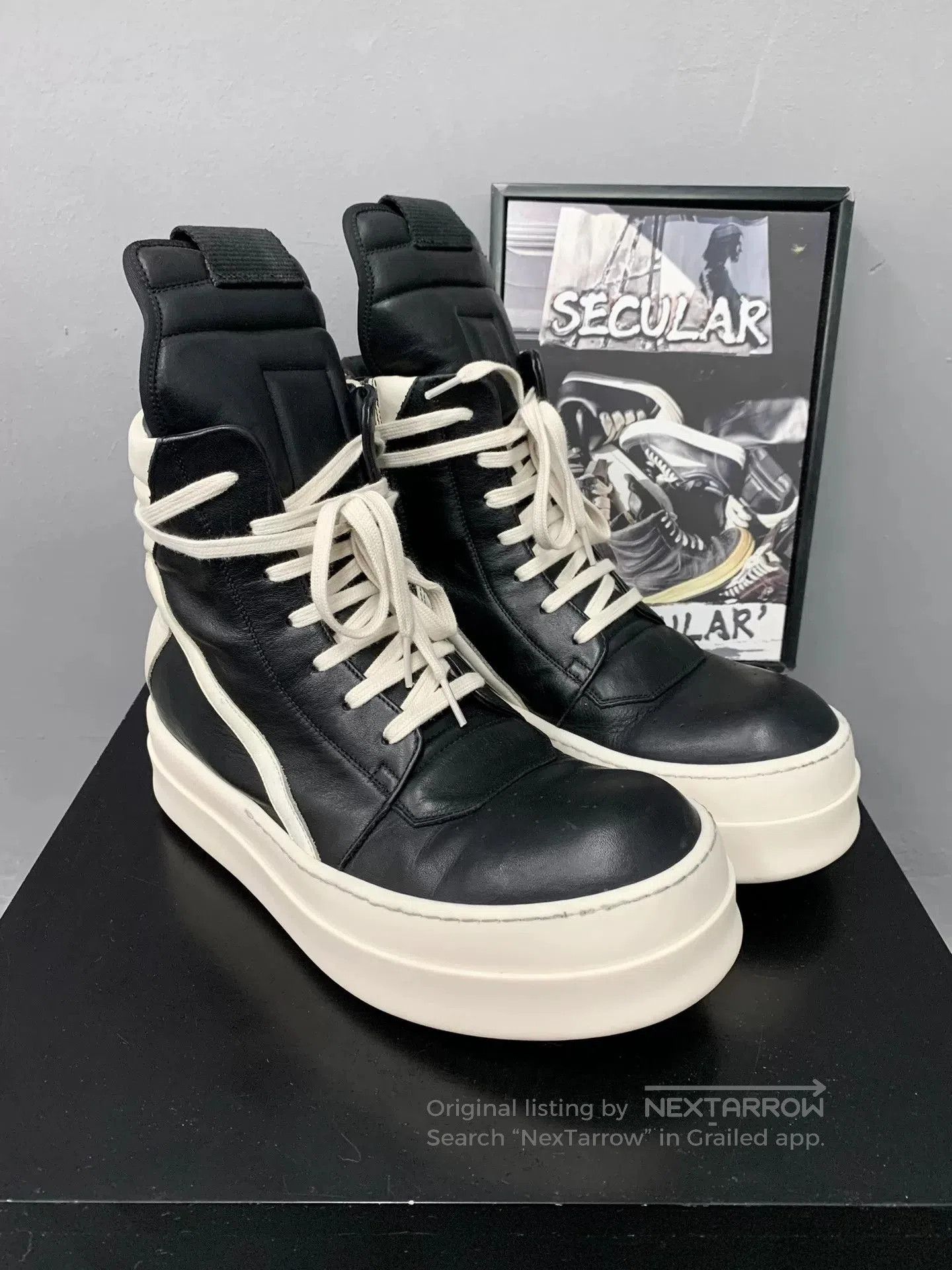 Rick Owens rick owens chunky platform geobasket sneakers. Size US 9 / EU 42 - 2 Thumbnail