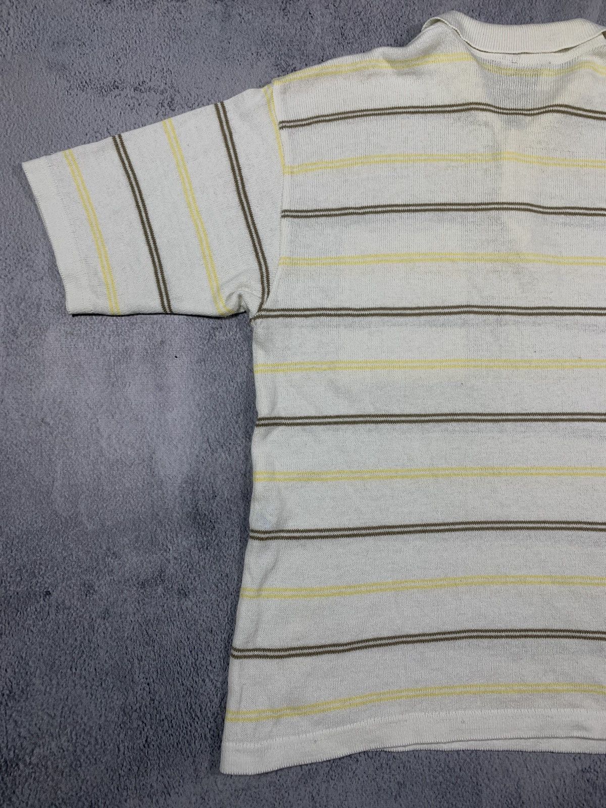 Vintage Vintage 90s Striped golf 1/4 polo tee oldmoney style size M Size US M / EU 48-50 / 2 - 8 Thumbnail