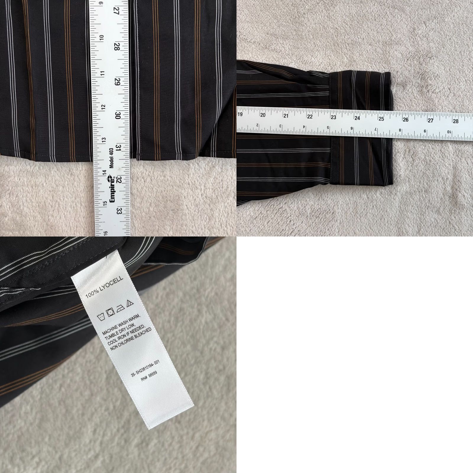 Todd Snyder Todd Snyder Rayon Big Shirt in Black Striped Men Large Designer Relaxed NWT 80 Size US L / EU 52-54 / 3 - 8 Thumbnail