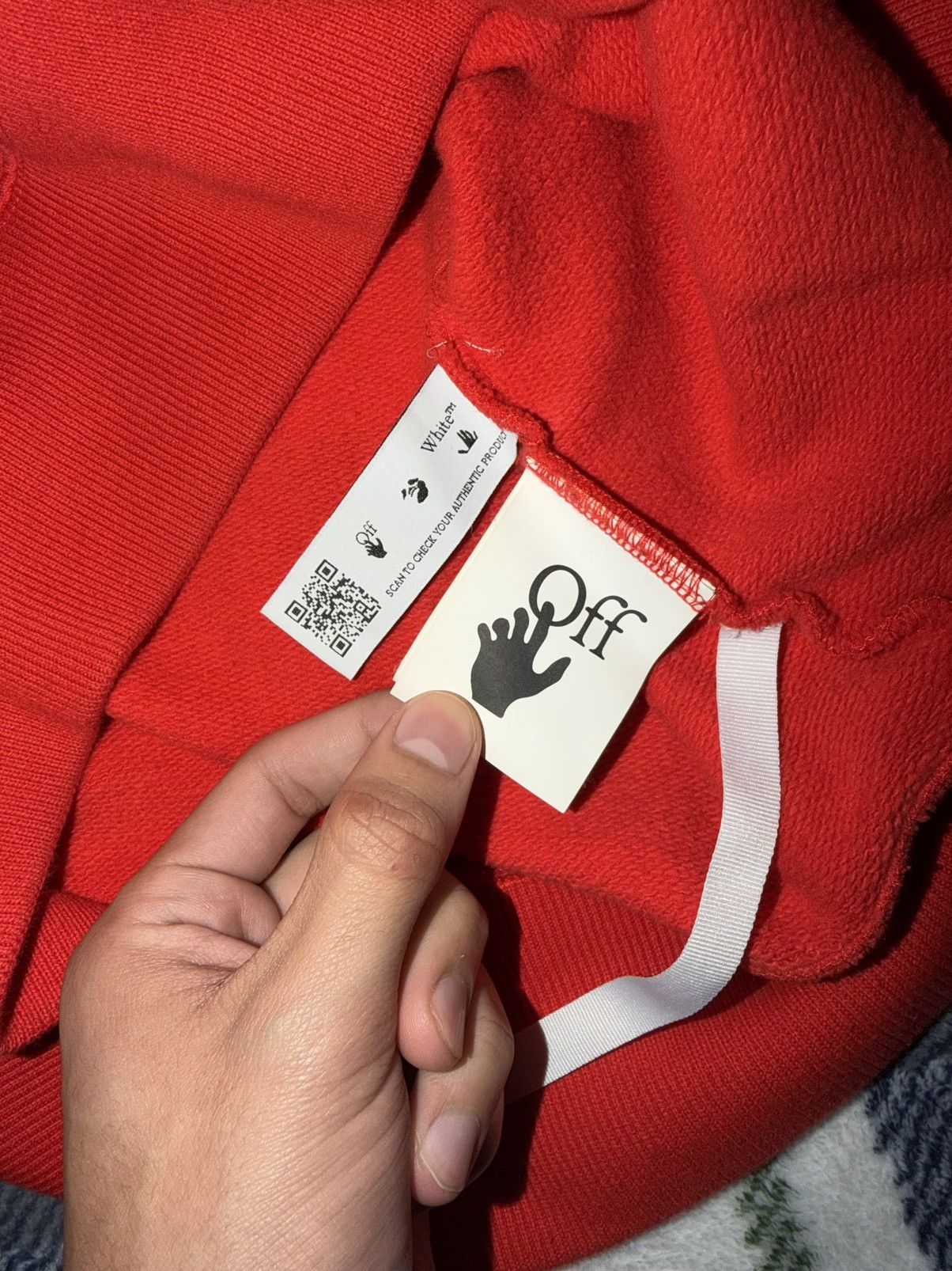 Off-White Off White Mona Lisa Red Crewneck Size US S / EU 44-46 / 1 - 5 Thumbnail