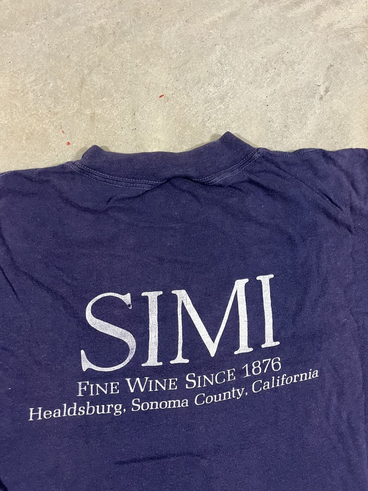 Vintage Vintage 70s Simi California Wine T Shirt Faded Purple Size US M / EU 48-50 / 2 - 5 Thumbnail