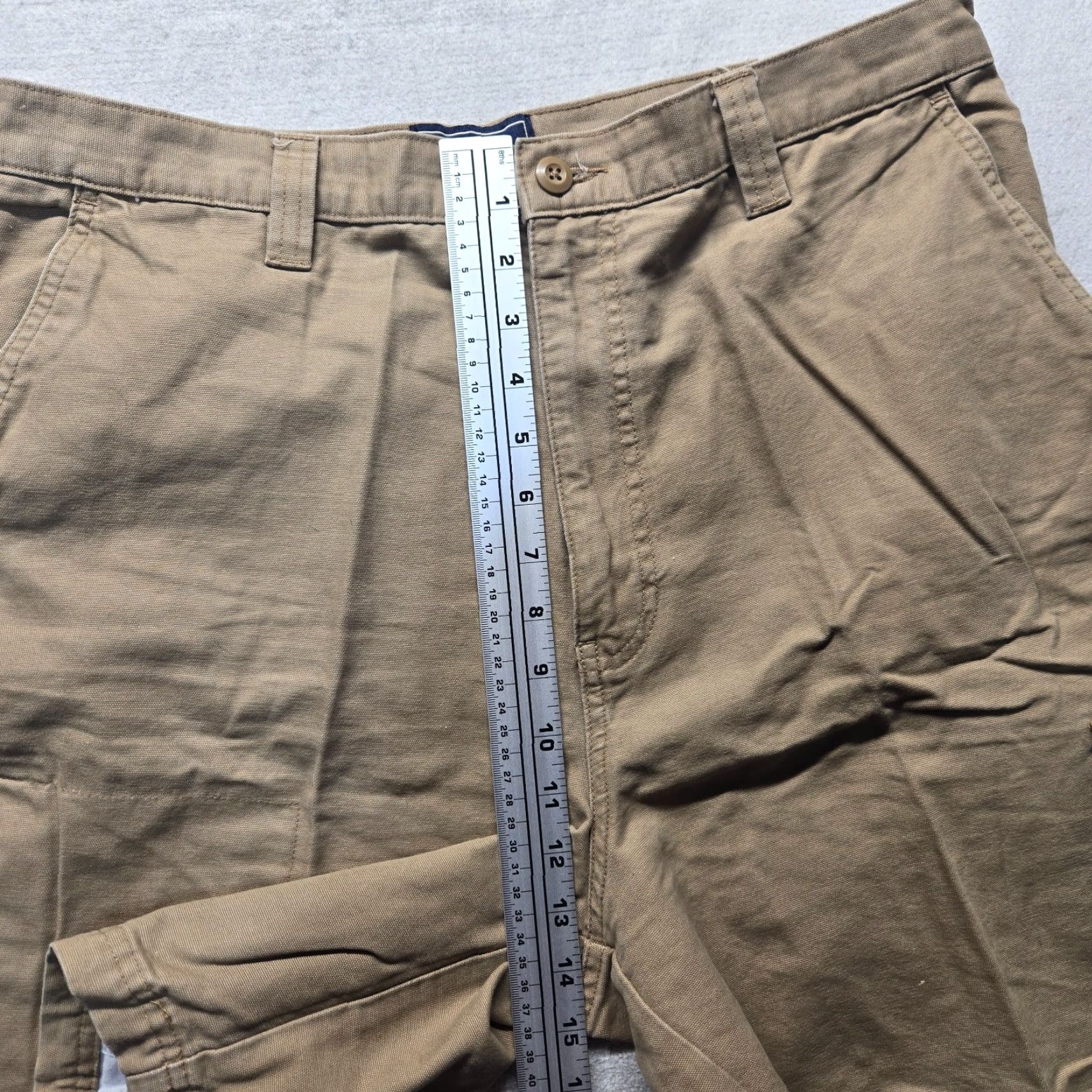Vintage VINTAGE Saddlebred Men's Cargo Shorts Casual Khaki Tan Brown Medium 36 Zipper Pockets Stretch Size US 36 / EU 52 - 5 Thumbnail