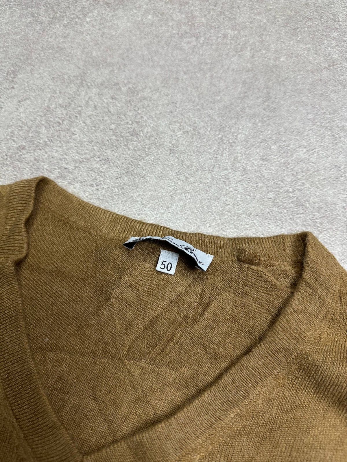 Loro Piana Loro Piana Lana Wool V-neck Sweater Rare Knit IT50 Size US M / EU 48-50 / 2 - 3 Thumbnail