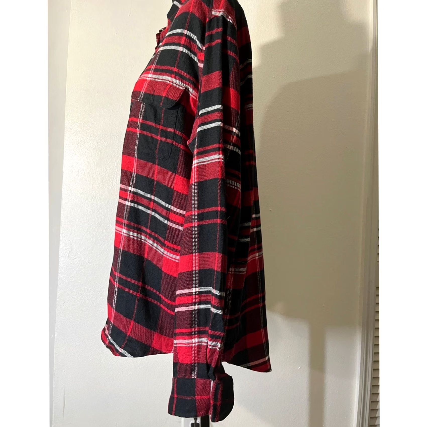 Ralph Lauren Ralph Lauren Plaid Flannel Shirt Red Black Long Sleeve Collared Men Size L Size US L / EU 52-54 / 3 - 4 Thumbnail