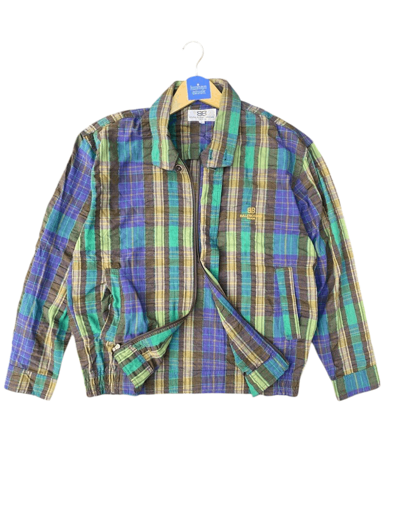 Balenciaga ⭐rare⭐Balenciaga plaid light jacket Size US L / EU 52-54 / 3 - 1 Thumbnail