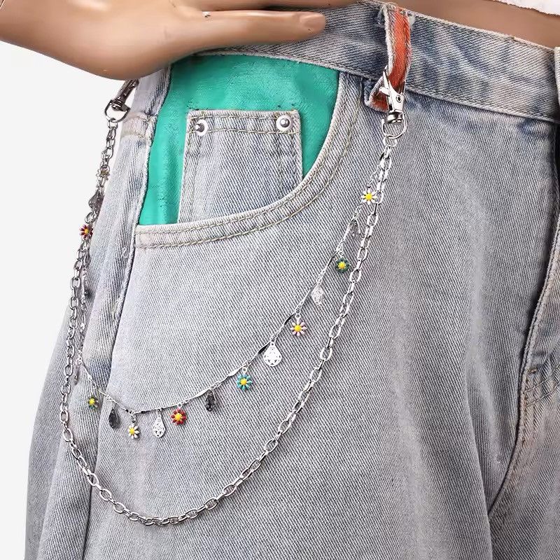 Jewelry Acrylic Flower Pants Waist Chain Size ONE SIZE - 1 Thumbnail
